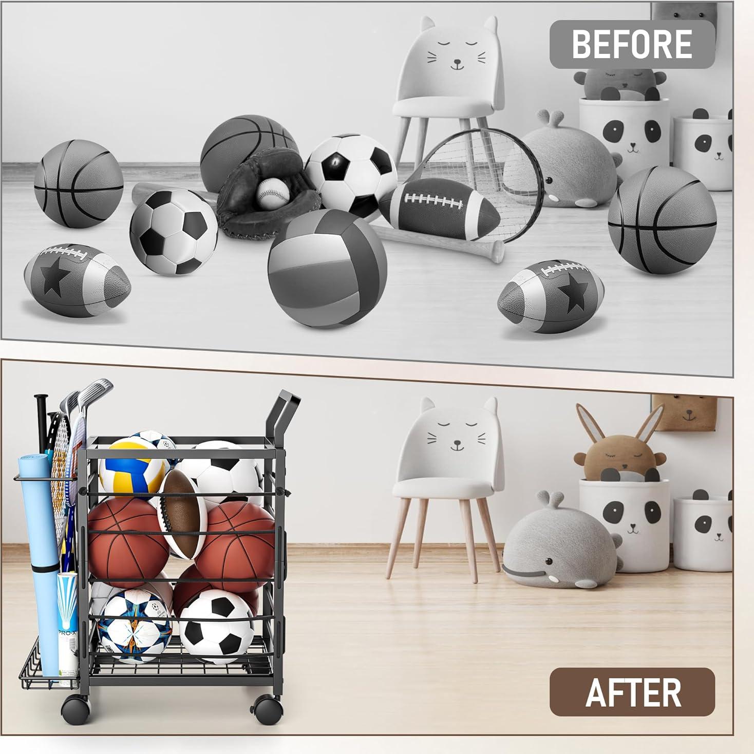 Estante Organizador de Equipos Deportivos DUDUXI 3 Niveles