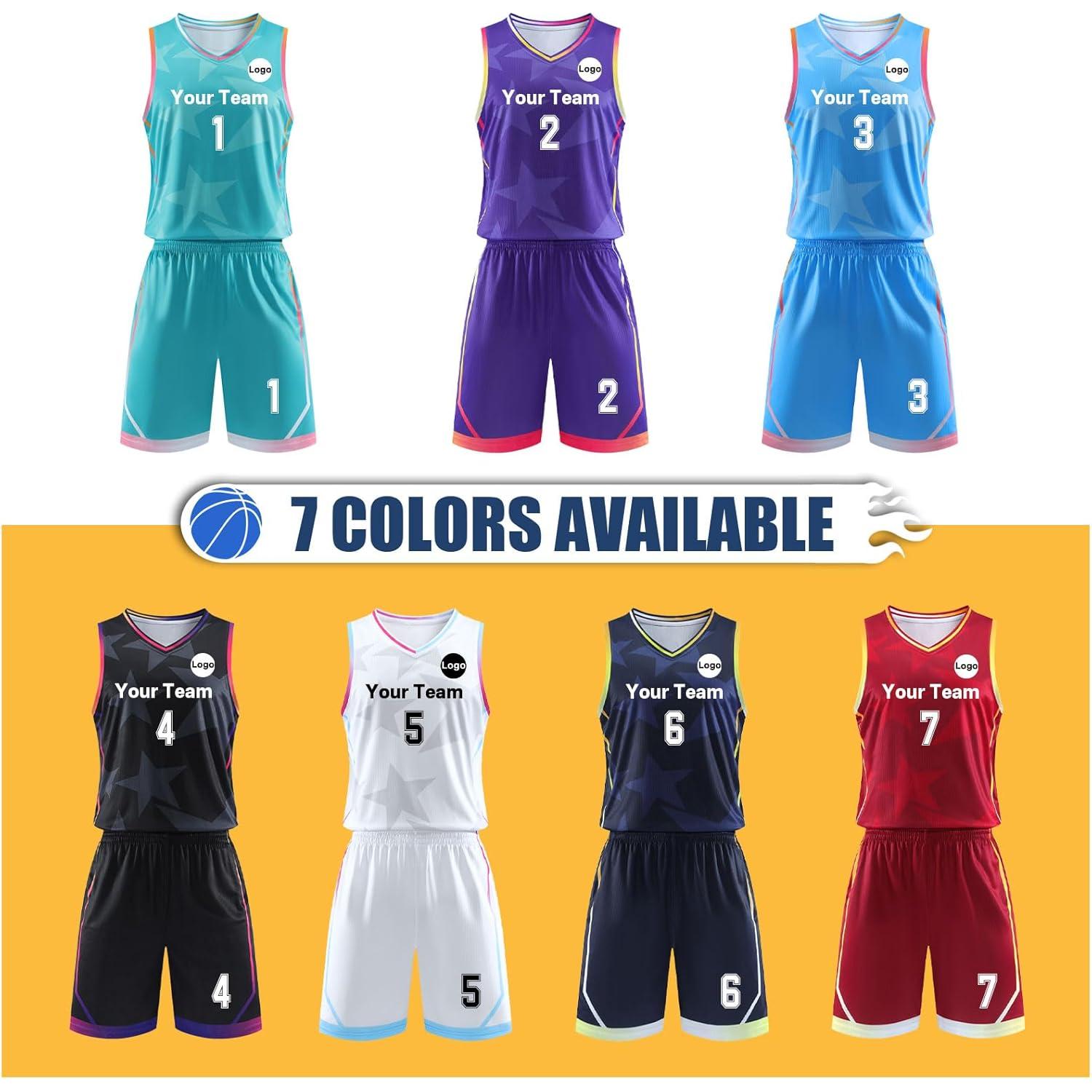 Jersey de Baloncesto Personalizado Macchiole Unisex Azul Zafiro