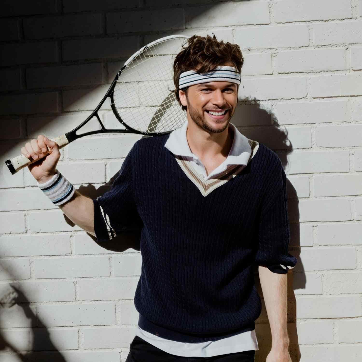 Banda de Sudor COUVER Estilo Tenis Conjunto 3 Piezas