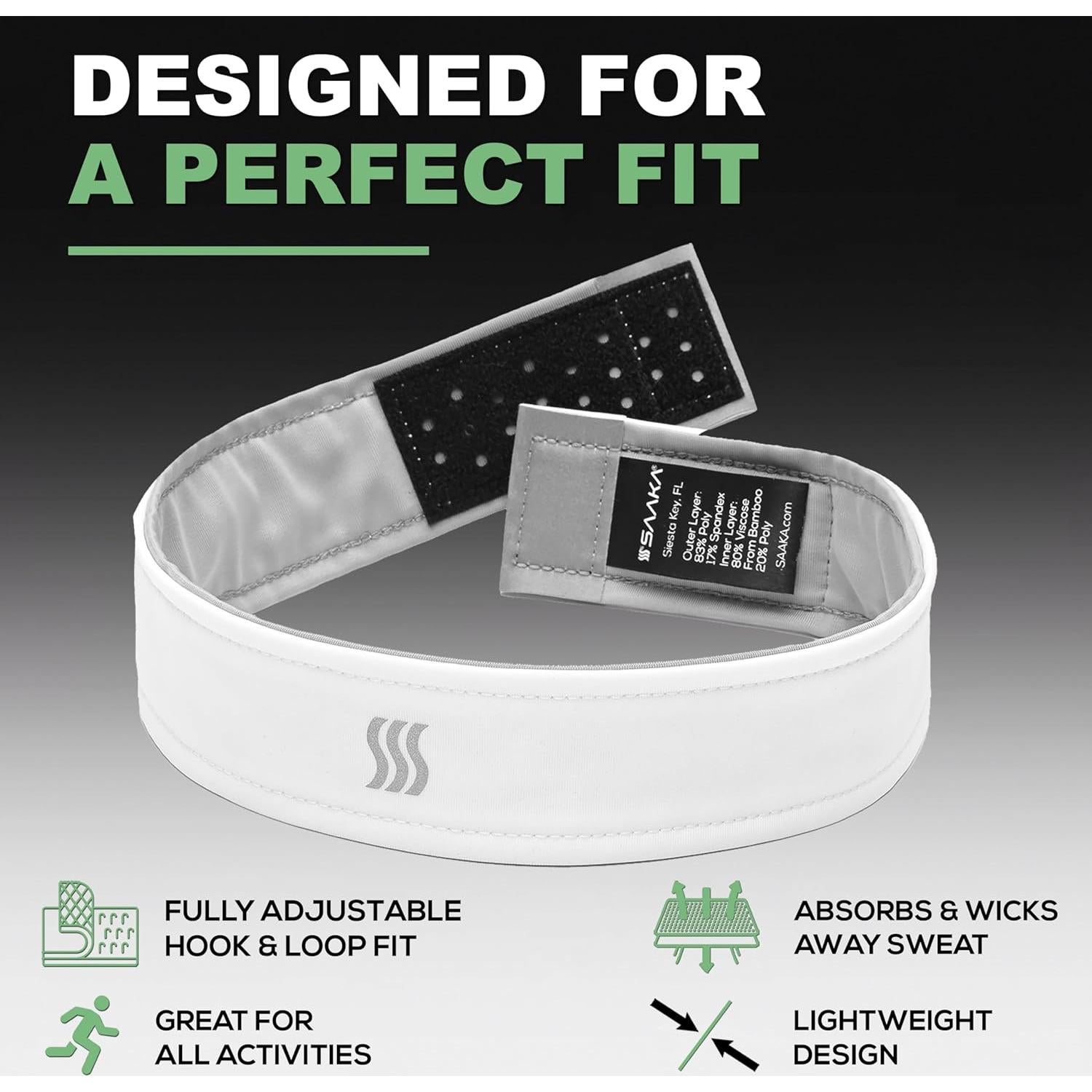 Cinta para la cabeza ajustable SAAKA - Antideslizante y transpirable