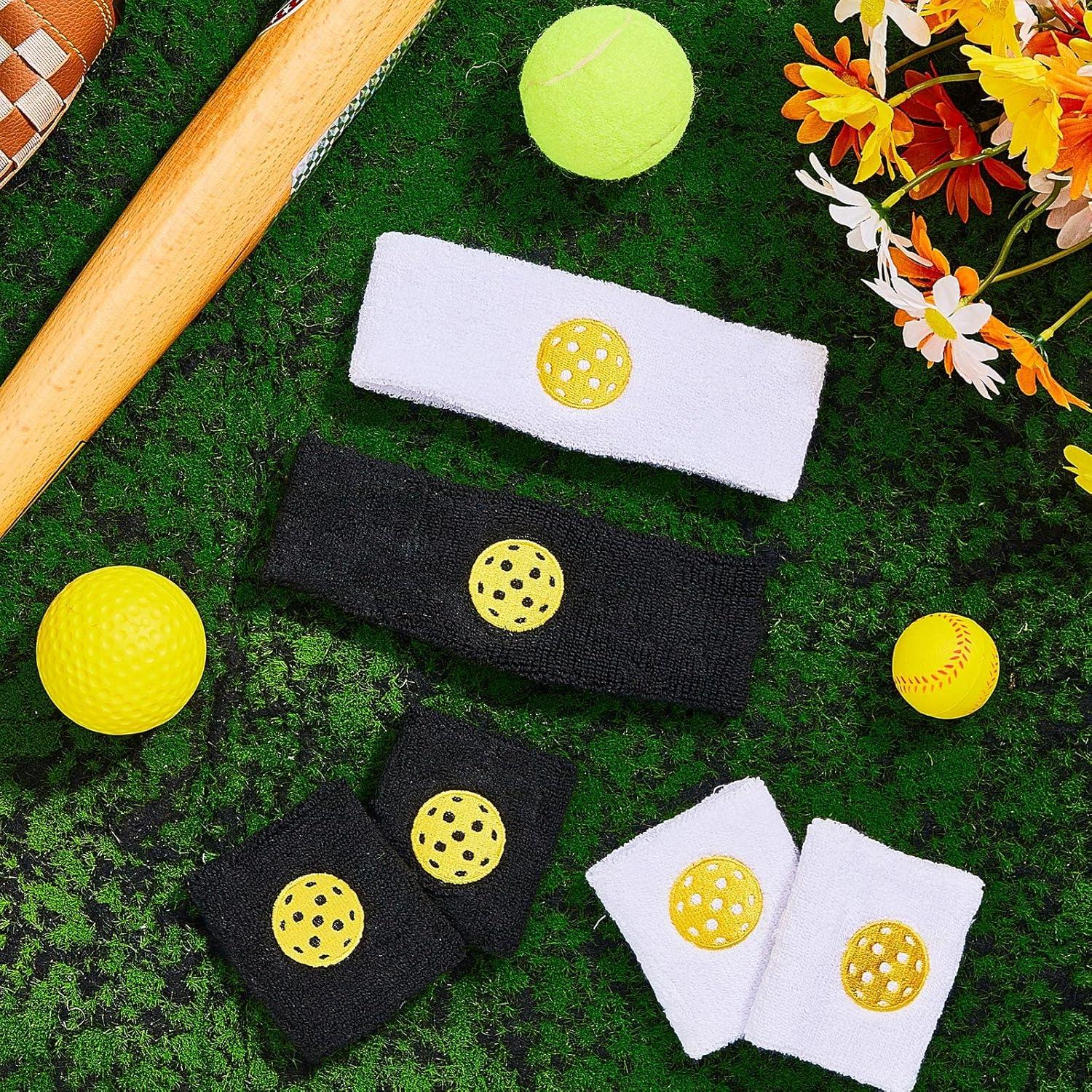 Conjunto de Bandas de Sudor Unittype 6 Pcs Negro y Blanco