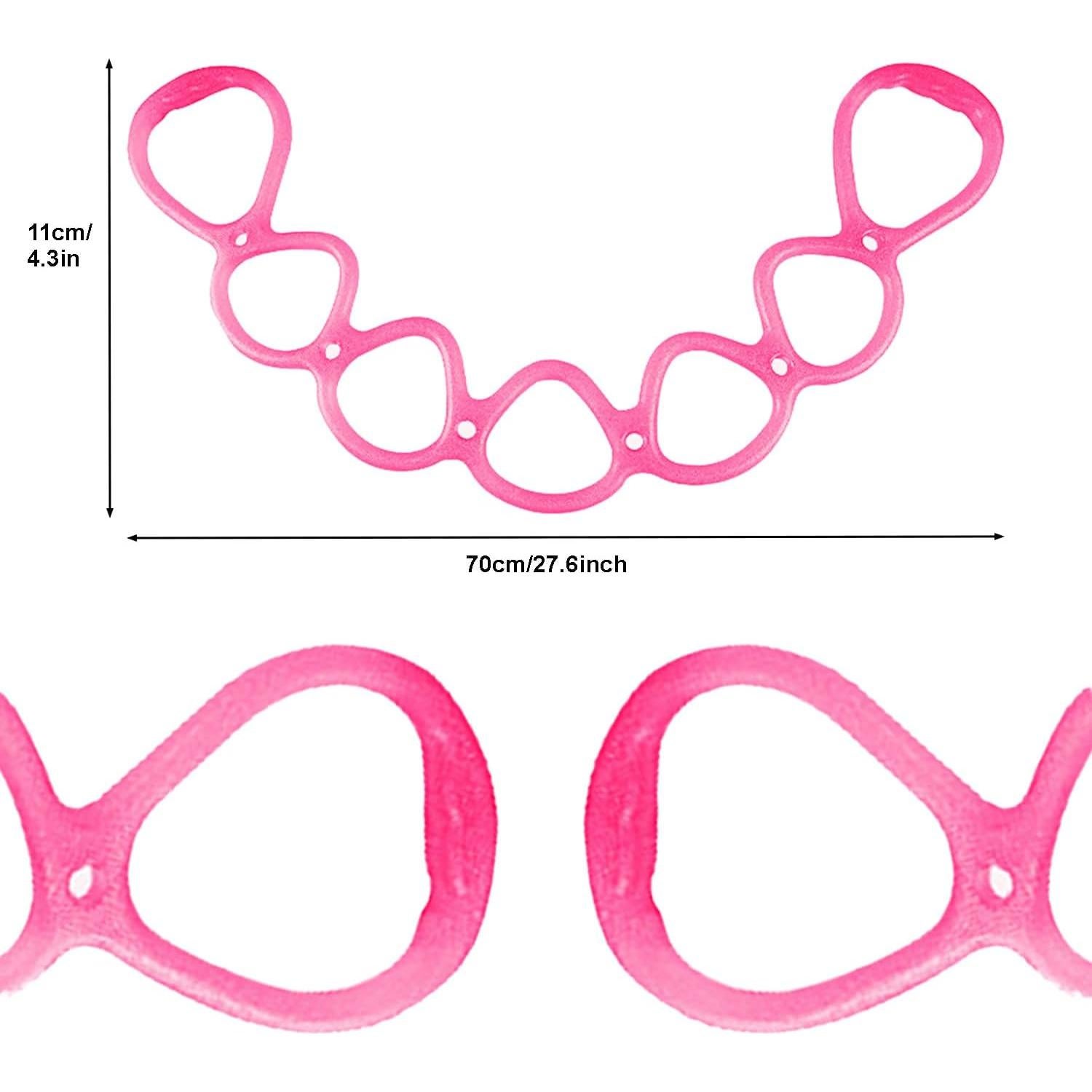 Banda de Resistencia Ajustable Reicyfang 7 Anillos Rosa 70x11 cm