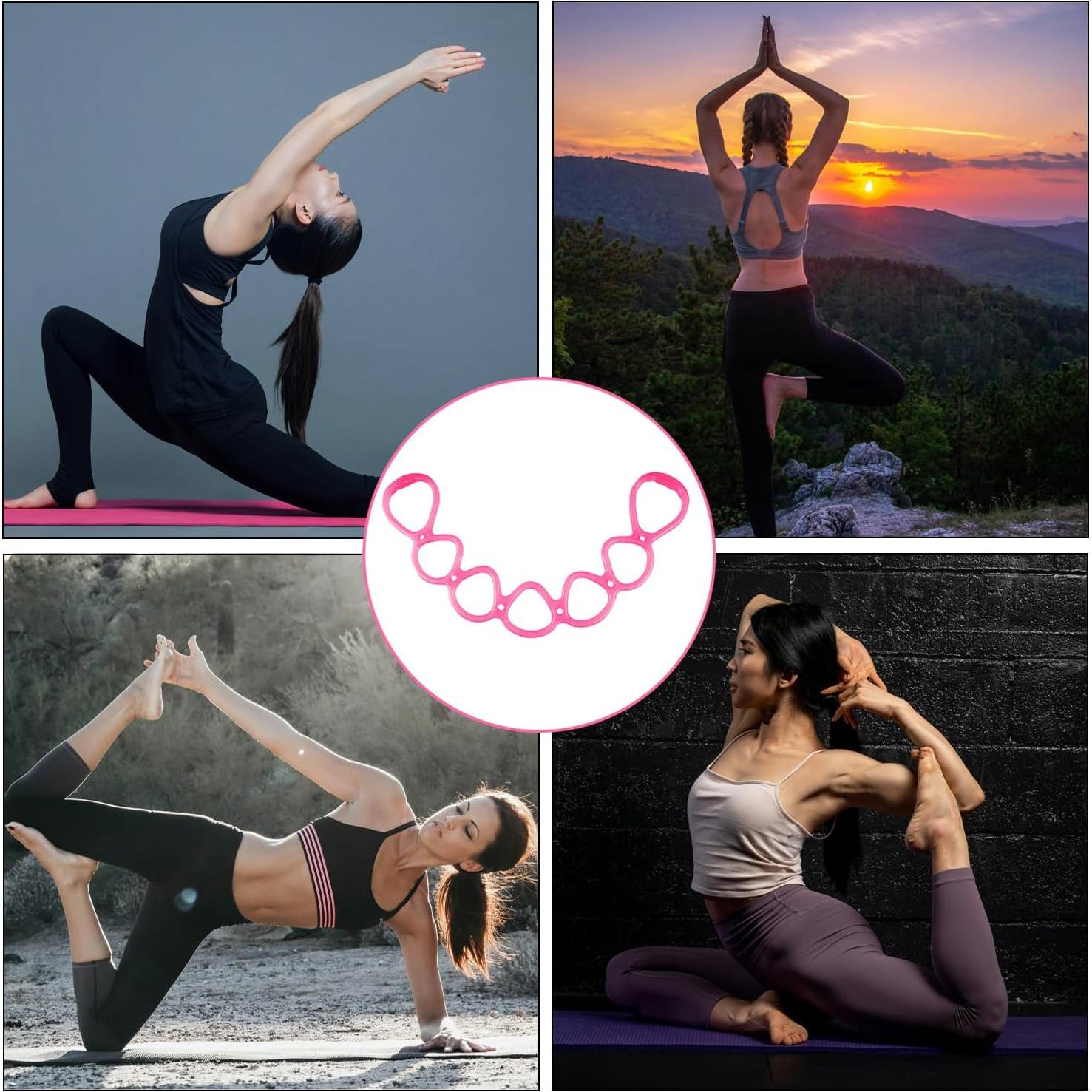 Banda de Resistencia Ajustable Reicyfang 7 Anillos Rosa 70x11 cm