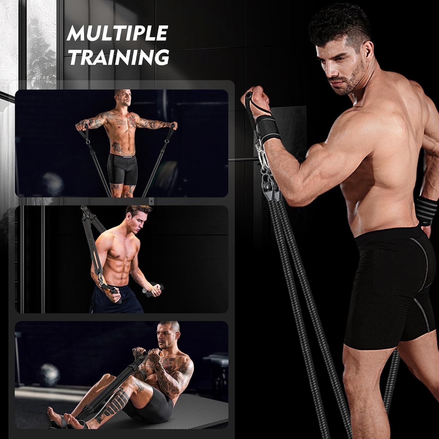 Juego de Bandas de Resistencia TKR-001 con Pedal Ajustable 11.34 kg