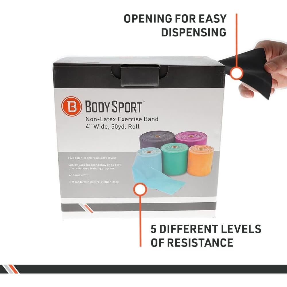 Cinta de Ejercicio Body Sport 50 m x 10 cm - Banda de Resistencia