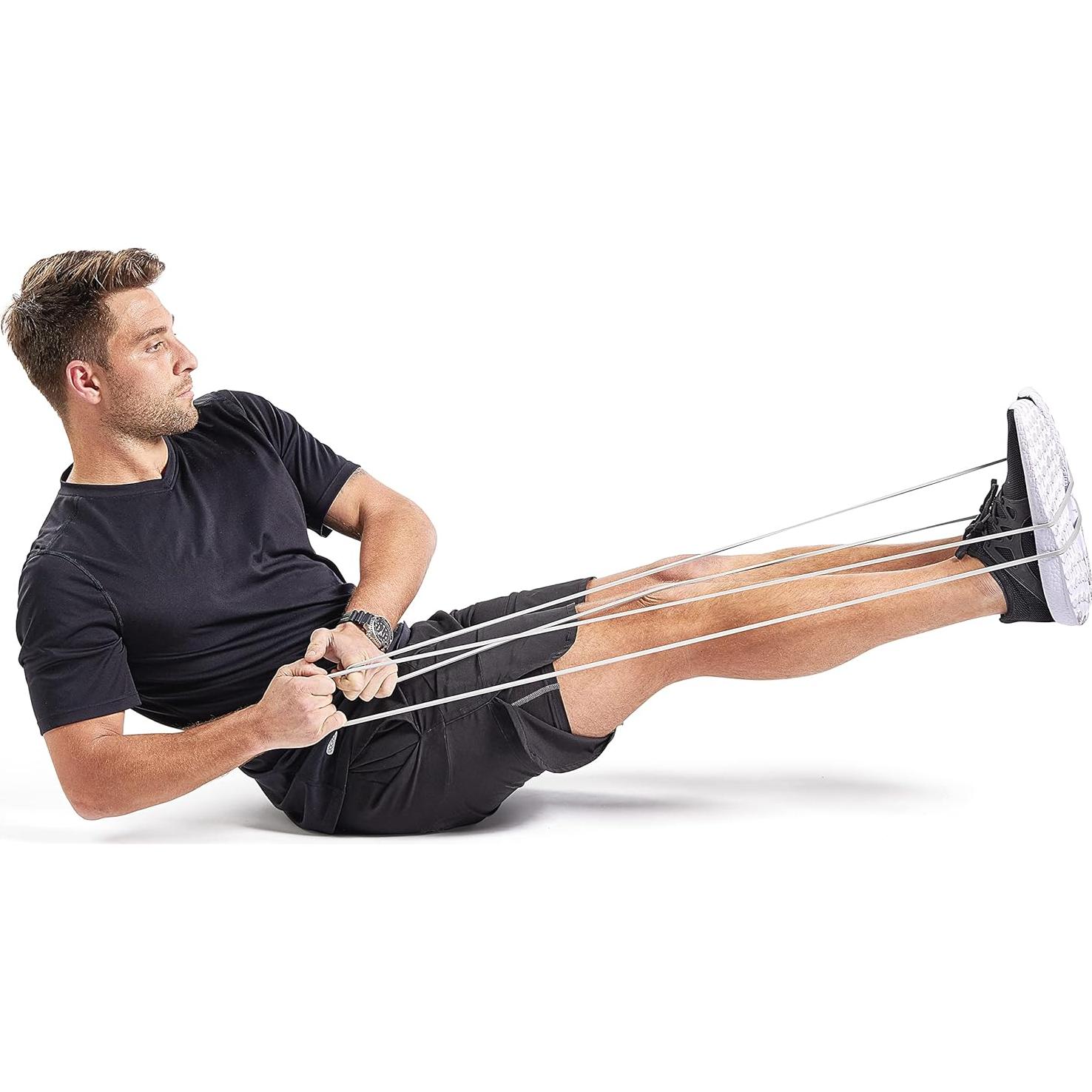 Bandas de Resistencia Sunny Health & Fitness - Combo 4 Pzas 10-75 LB