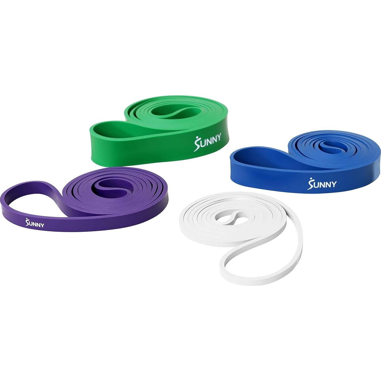 Bandas de Resistencia Sunny Health & Fitness - Combo 4 Pzas 10-75 LB