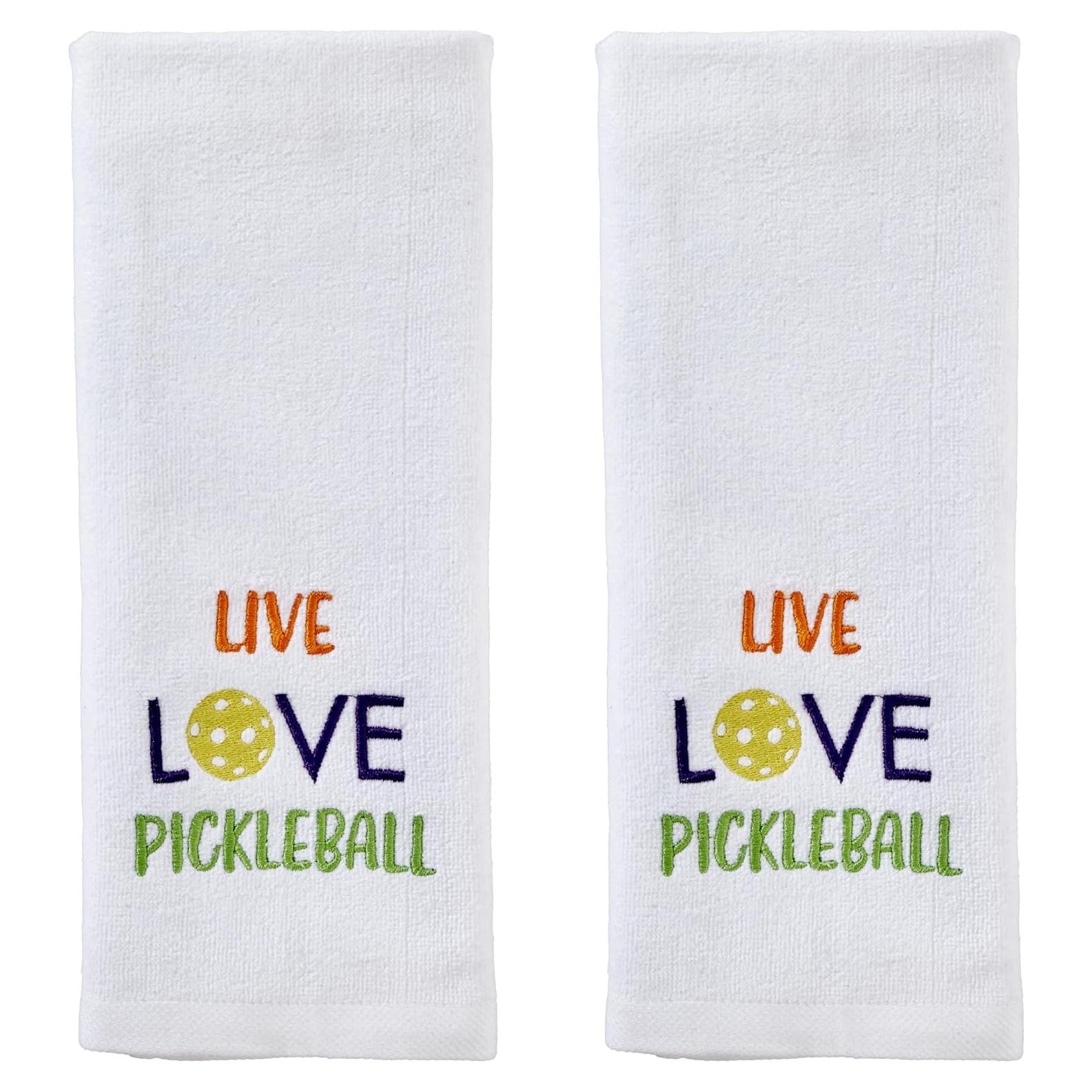Toallas de Mano SKL Home Vive Ama Pickleball 2 Piezas