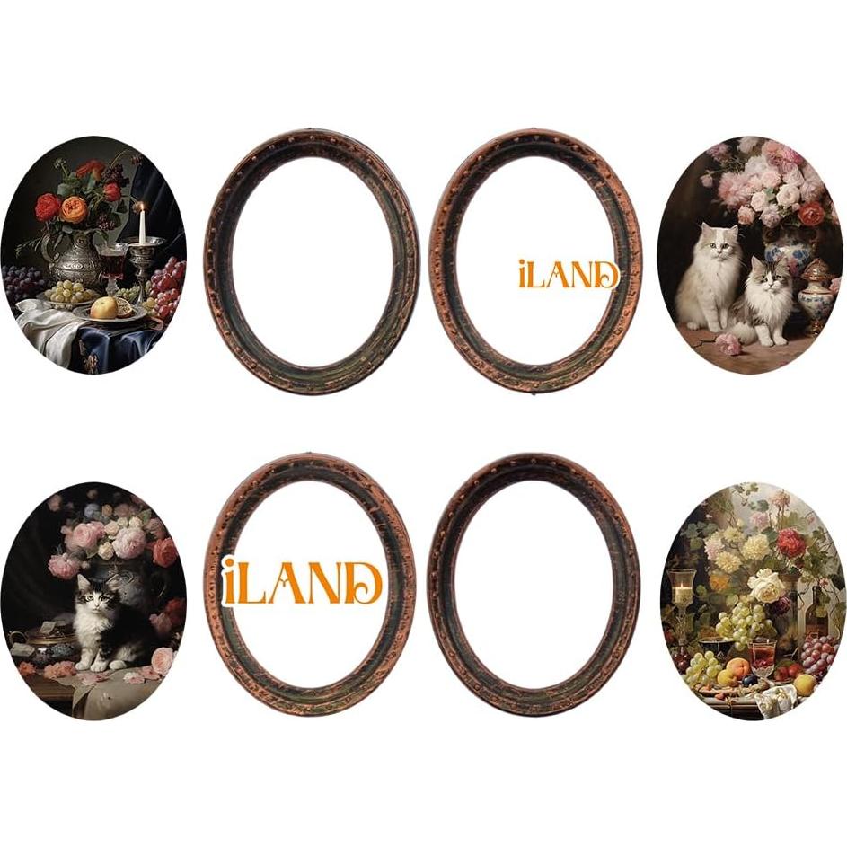 Set de 4 Marcos de Fotos para Casa de Muñecas iLAND