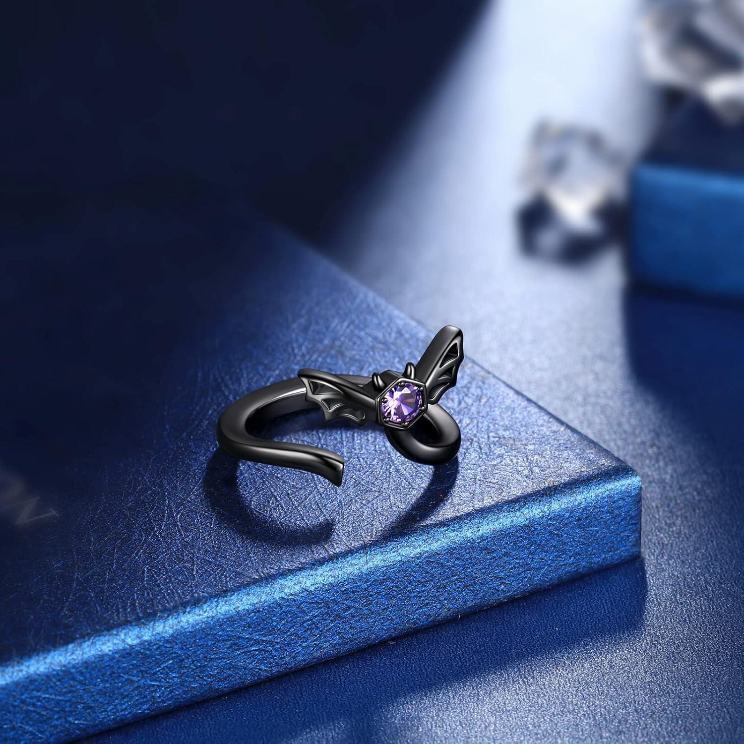 Anillo ajustable de murciélago Beautlace con circonitas