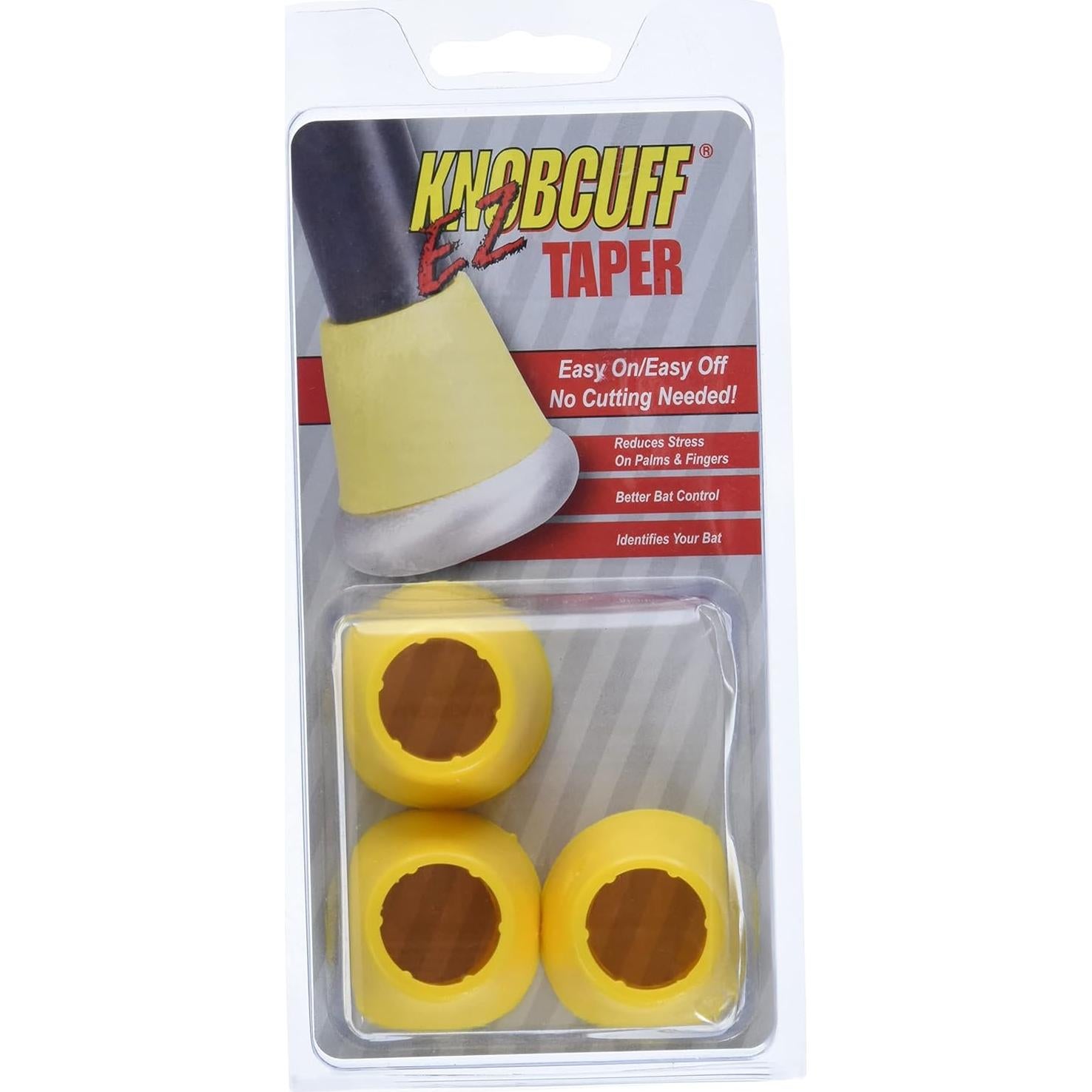Puños de Bate Markwort EZ Taper Grip Pack de 3 Amarillo