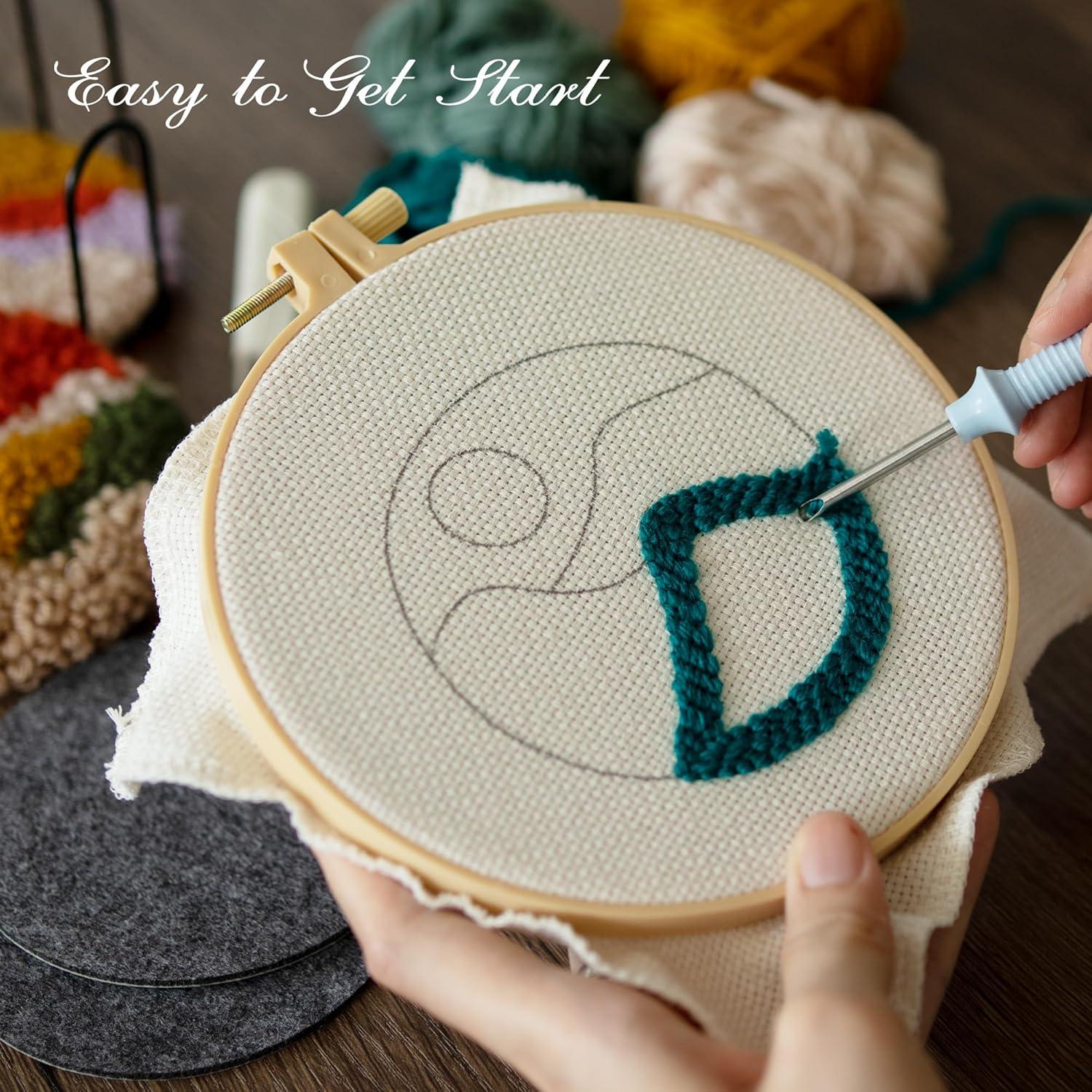 Kit de Posavasos Punch Needle Temlum para Principiantes