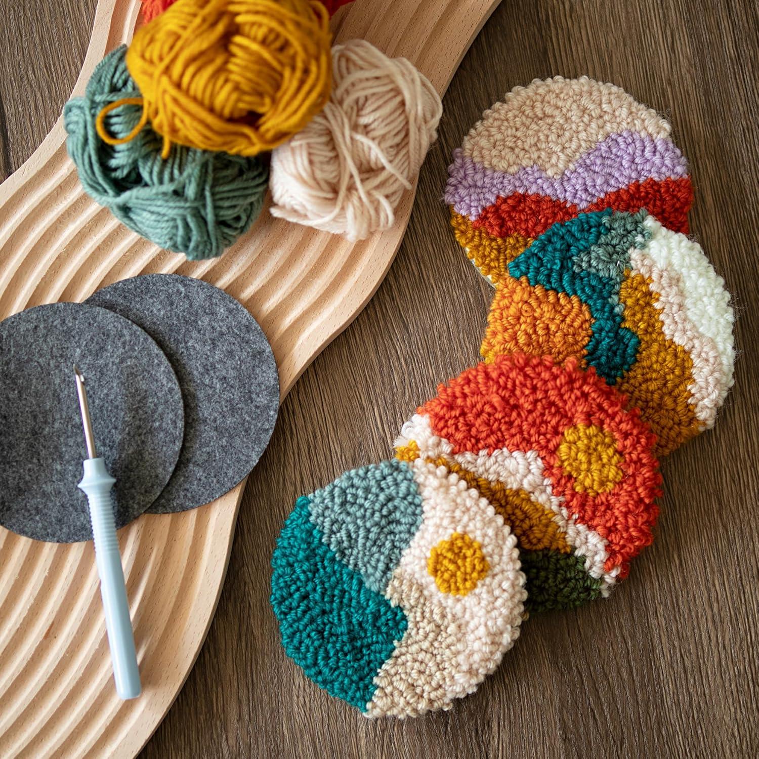 Kit de Posavasos Punch Needle Temlum para Principiantes