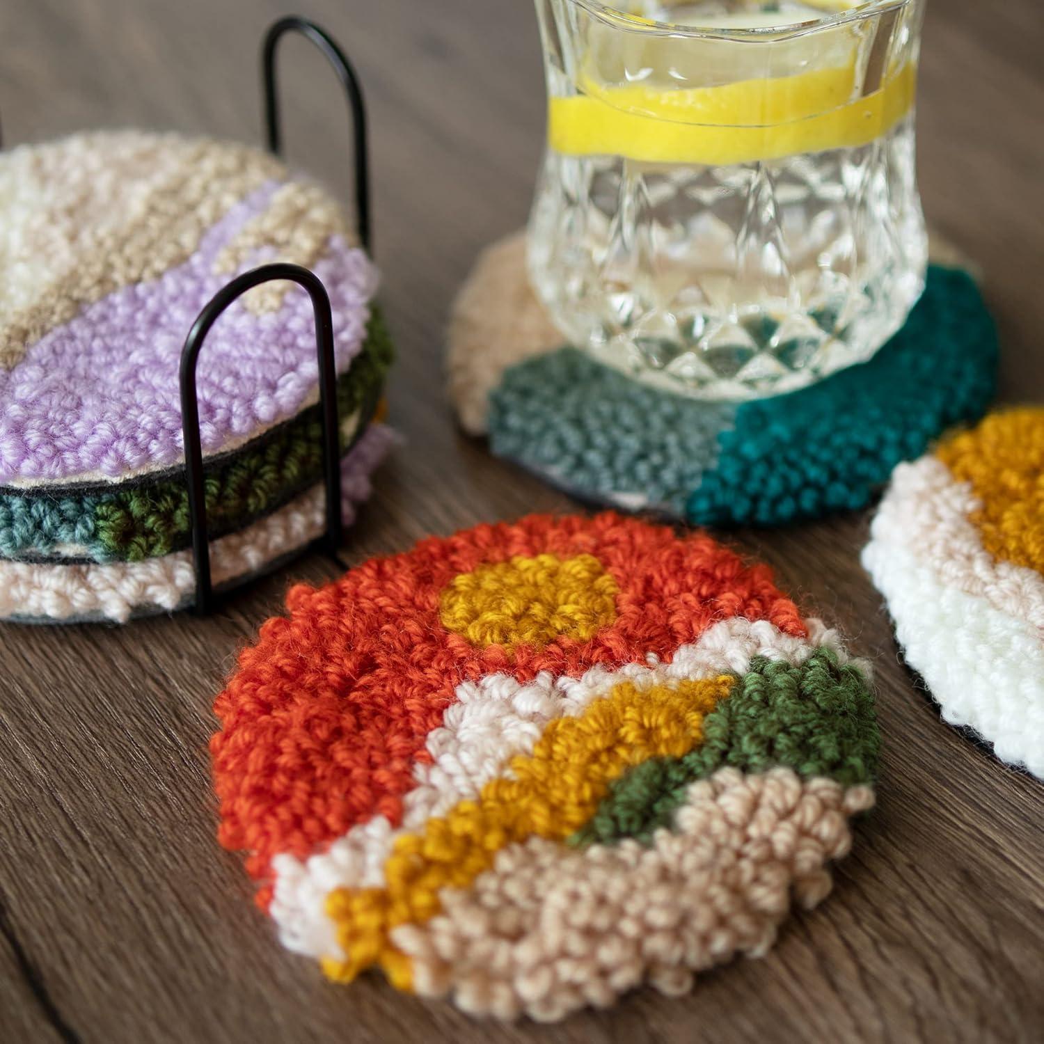 Kit de Posavasos Punch Needle Temlum para Principiantes