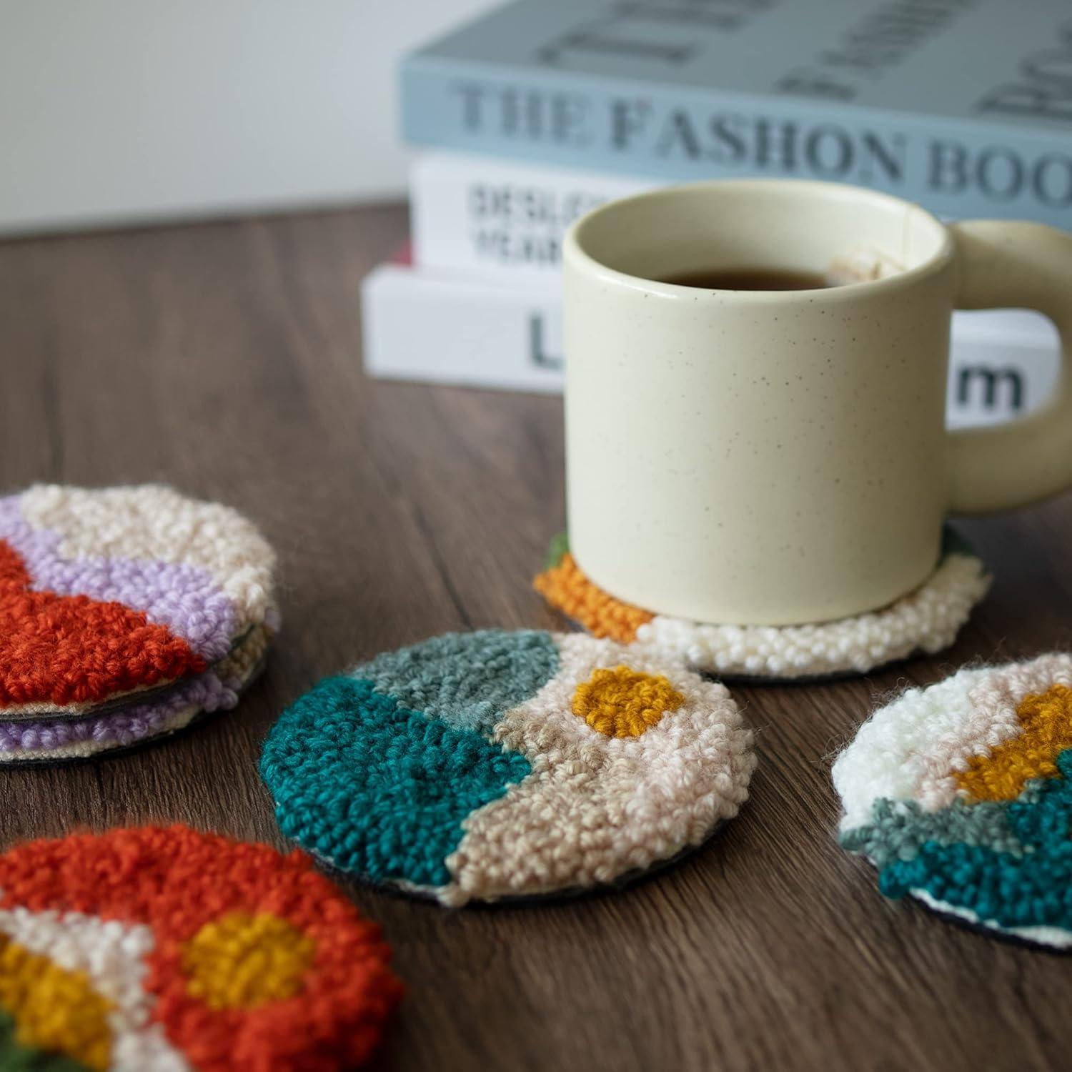 Kit de Posavasos Punch Needle Temlum para Principiantes