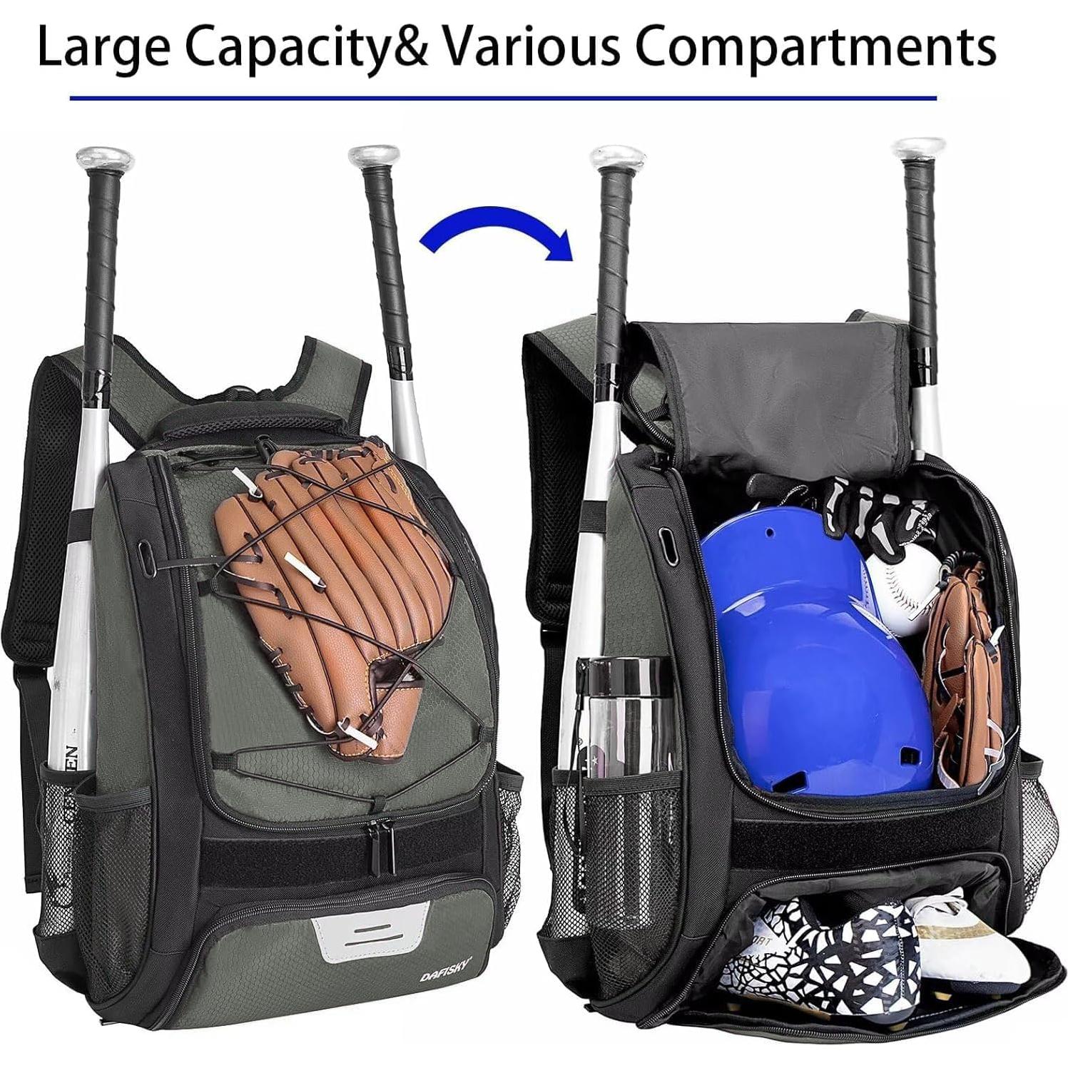 Mochila de Béisbol DAFISKY 30L Impermeable con Compartimentos