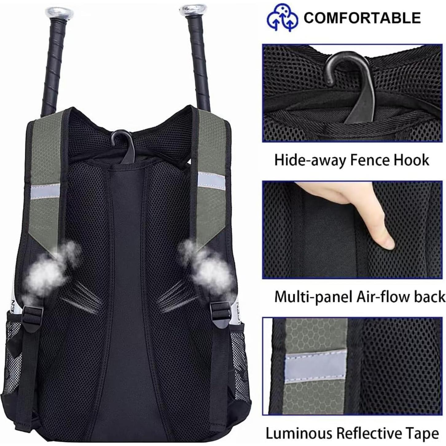 Mochila de Béisbol DAFISKY 30L Impermeable con Compartimentos