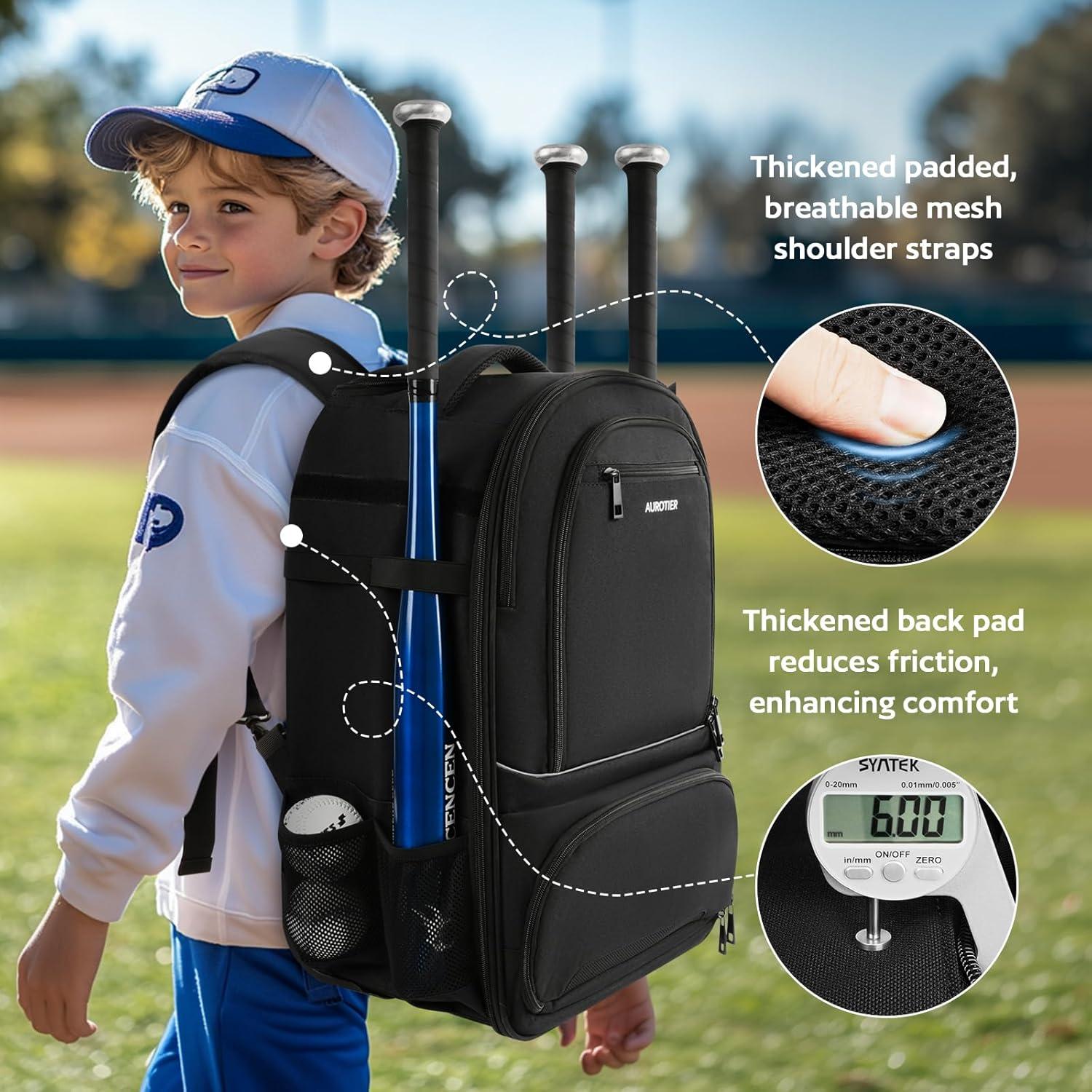 Mochila de béisbol rodante AUROTIER Au603200blk 56L