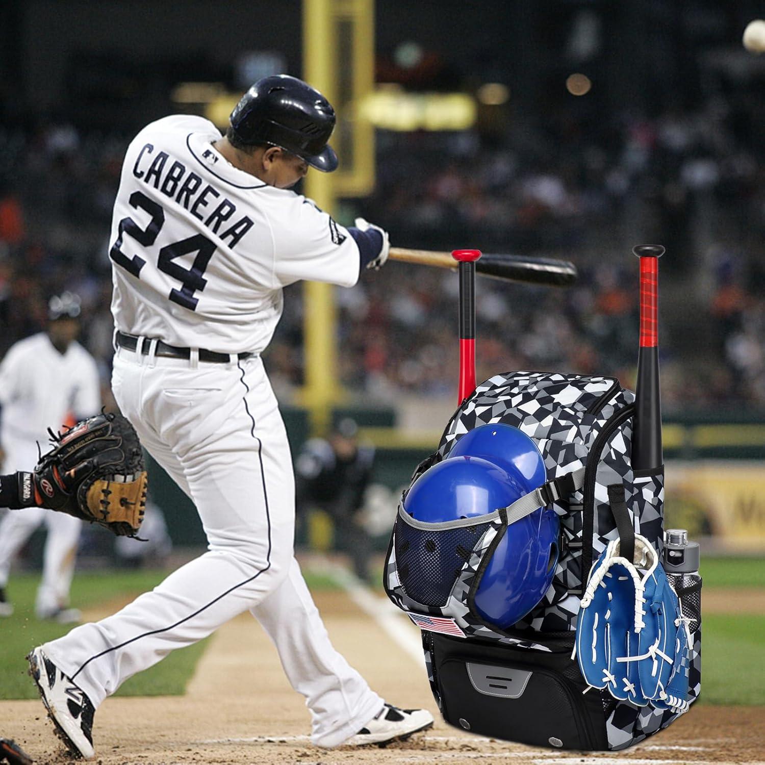 Bolsa de Softbol GOTECH Camuflaje Negro 29L con Compartimentos