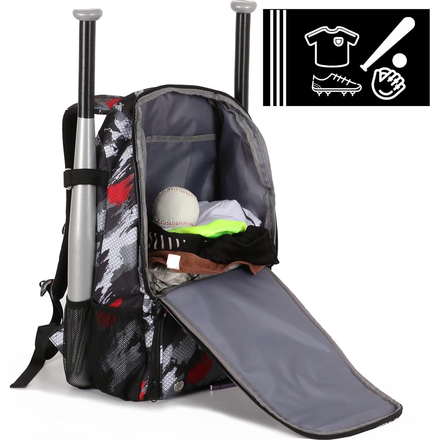 Mochila de Béisbol Wpole con Compartimento para Zapatos 49cm