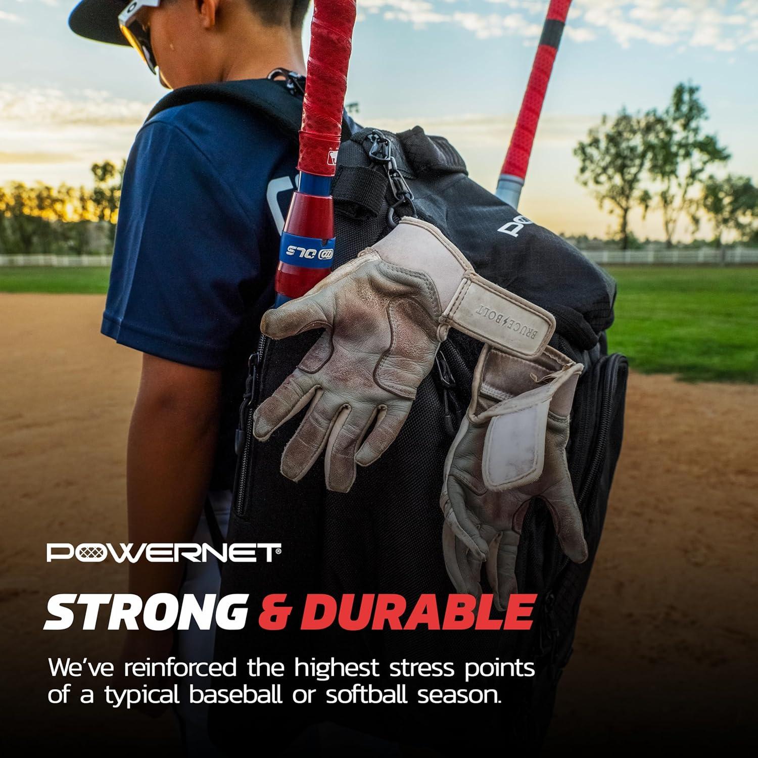 Mochila de Béisbol PowerNet Surge con Compartimentos y Fundas
