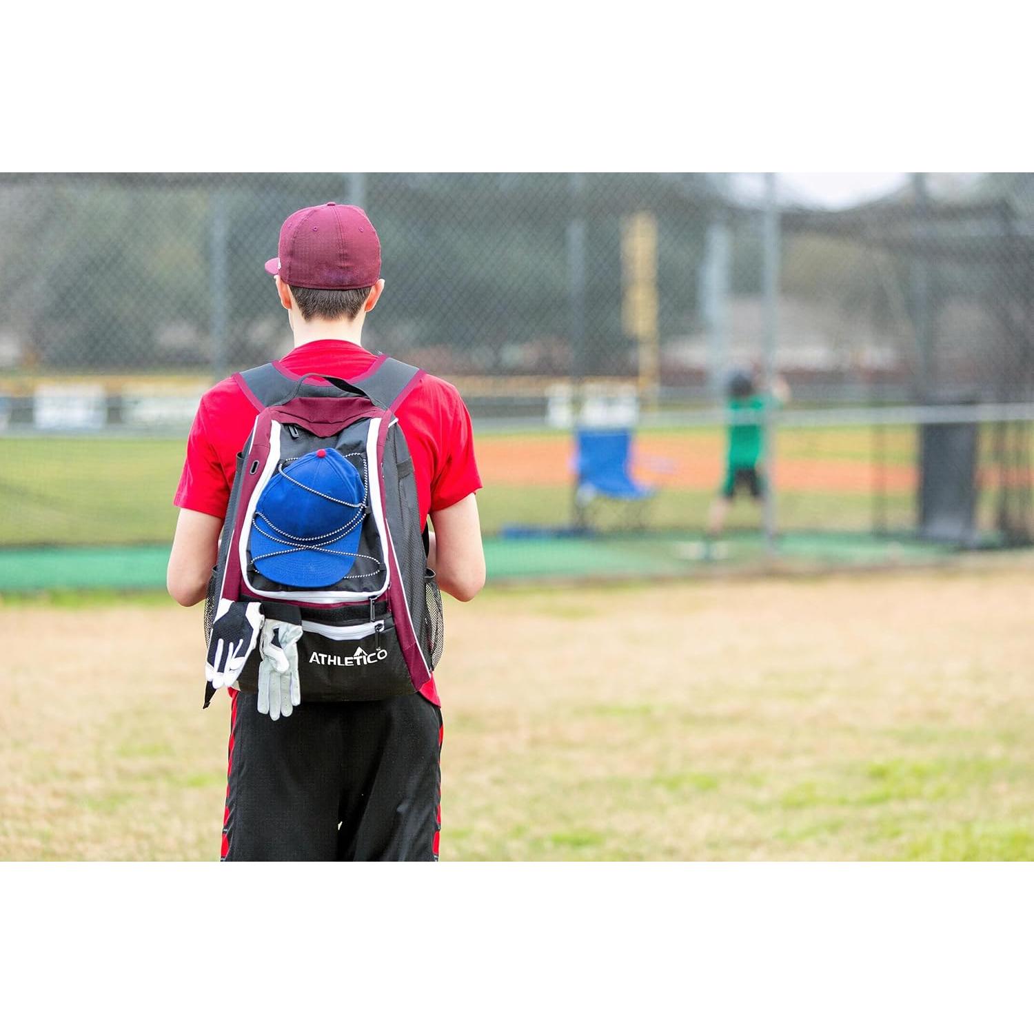 Bolsa de Bate de Béisbol Athletico - Mochila para Equipos 33x21.6cm