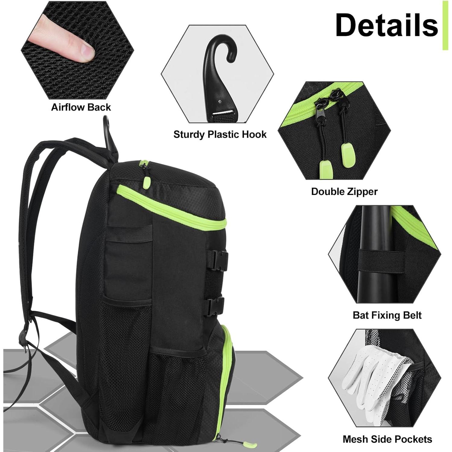 Mochila de Béisbol GRANDUP 06 con Compartimento para Zapatos