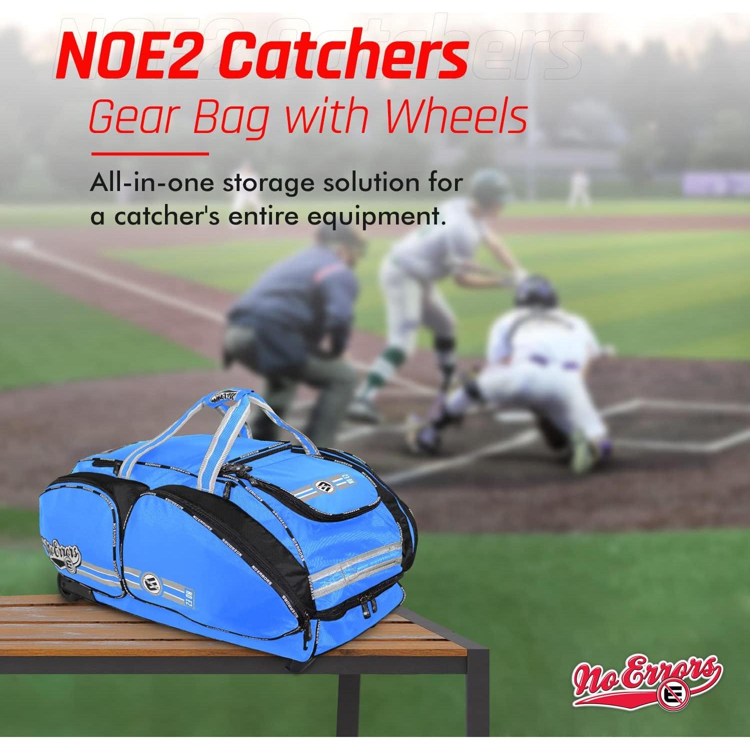 Bolsa de Equipamiento NOE2 con Ruedas para Béisbol - Azul Claro
