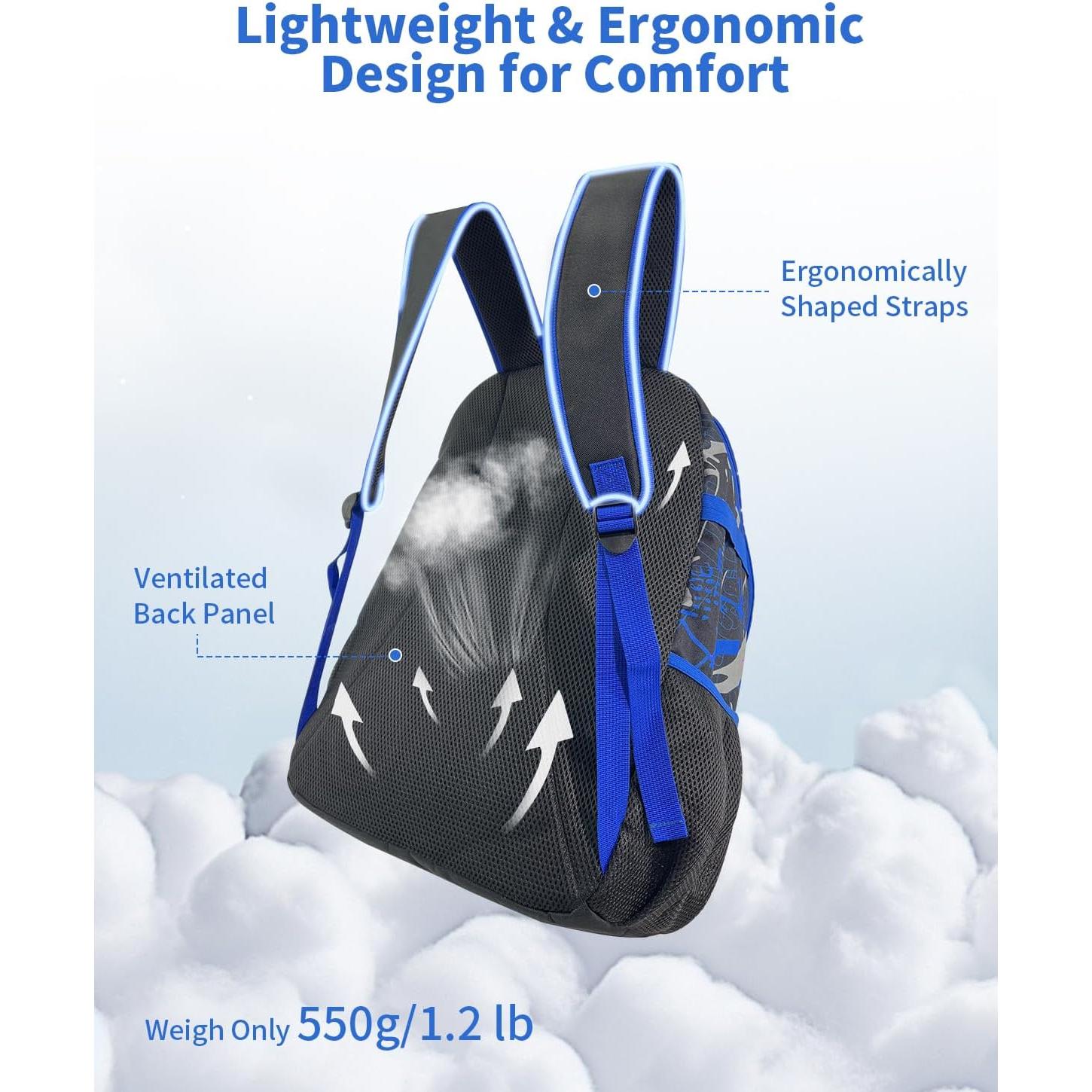 Mochila de Béisbol ADUSASA Jzy25121 Azul con Compartimentos