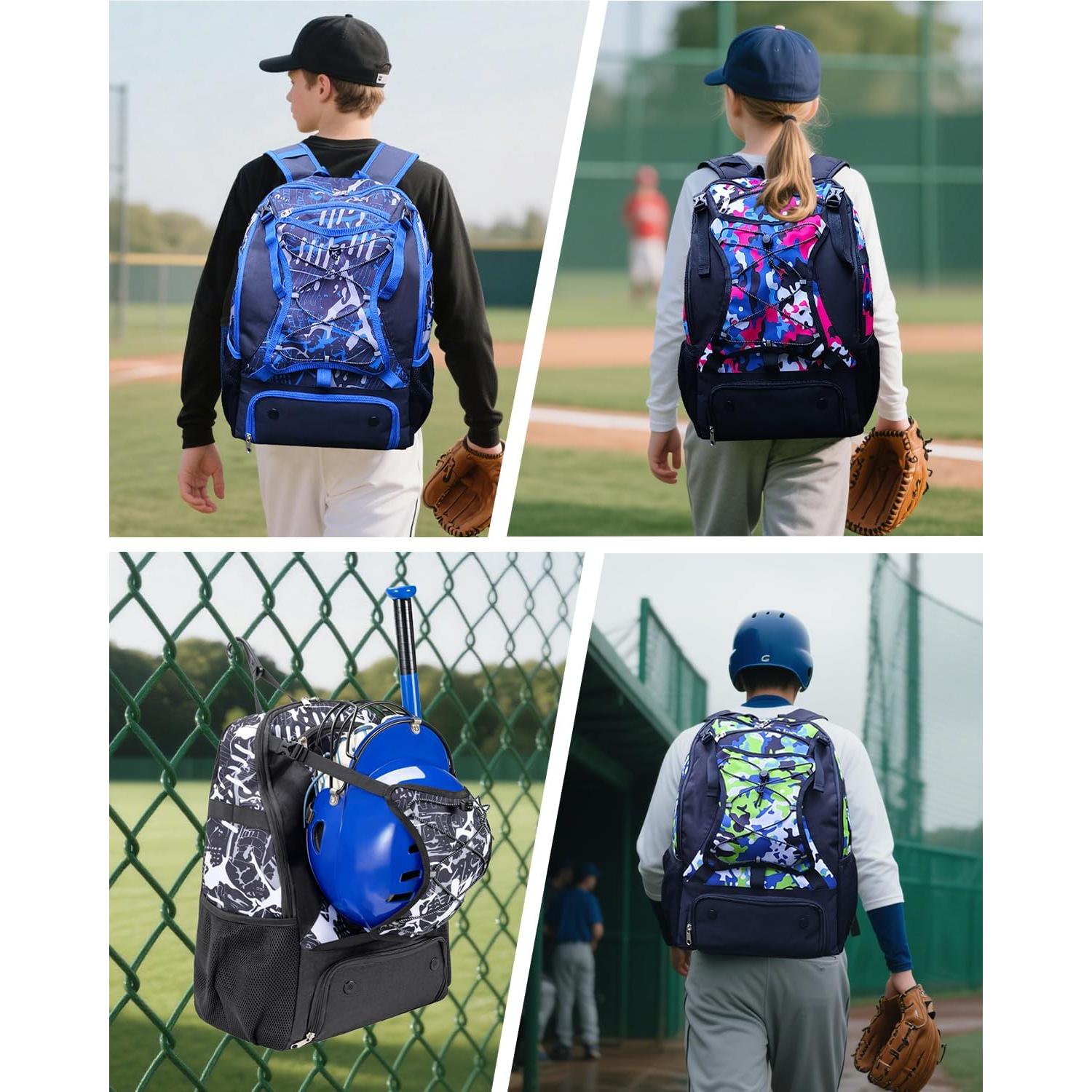 Mochila de Béisbol ADUSASA Jzy25121 Azul con Compartimentos