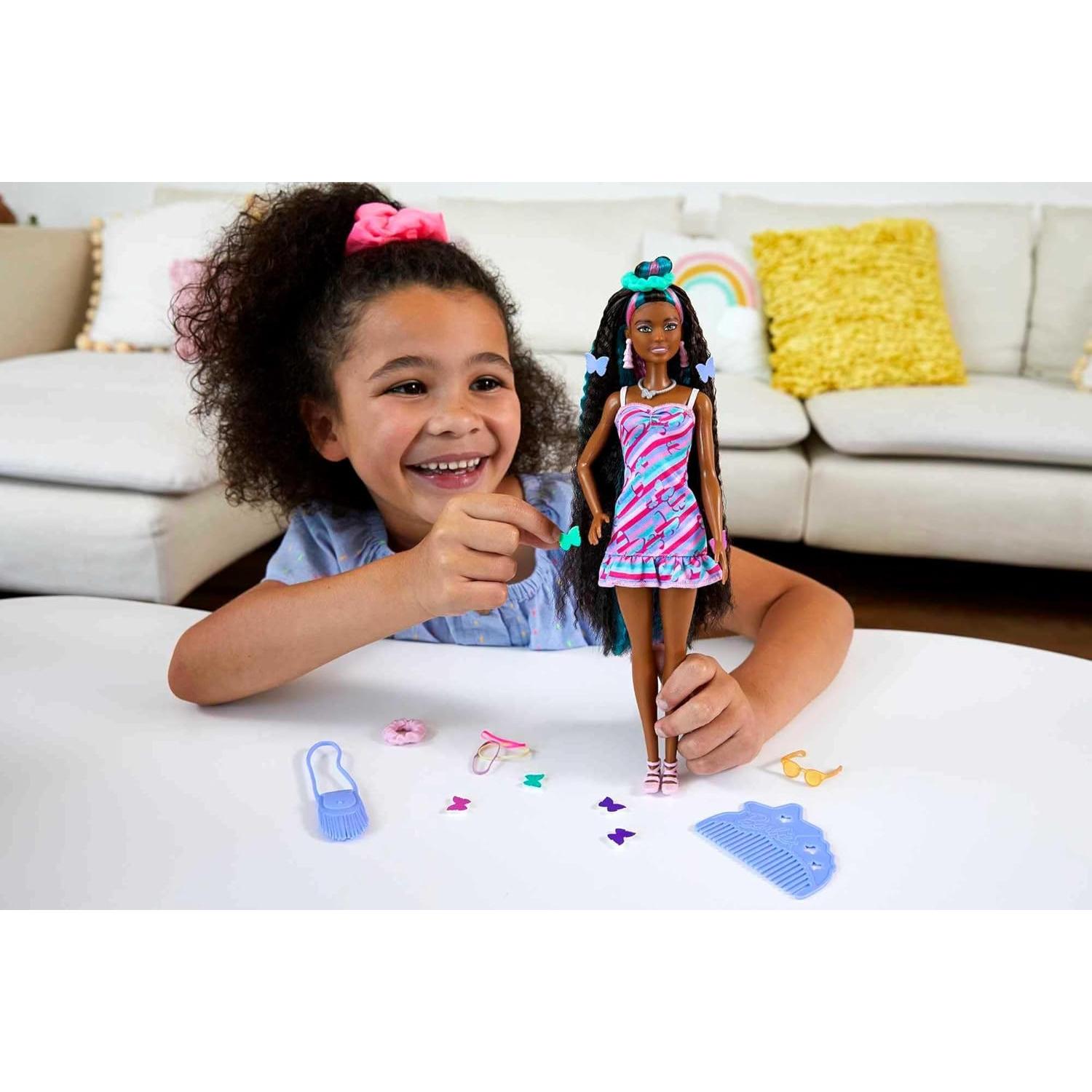 Muñeca Barbie Pelo Total Mariposa 21.5 cm 15 Accesorios