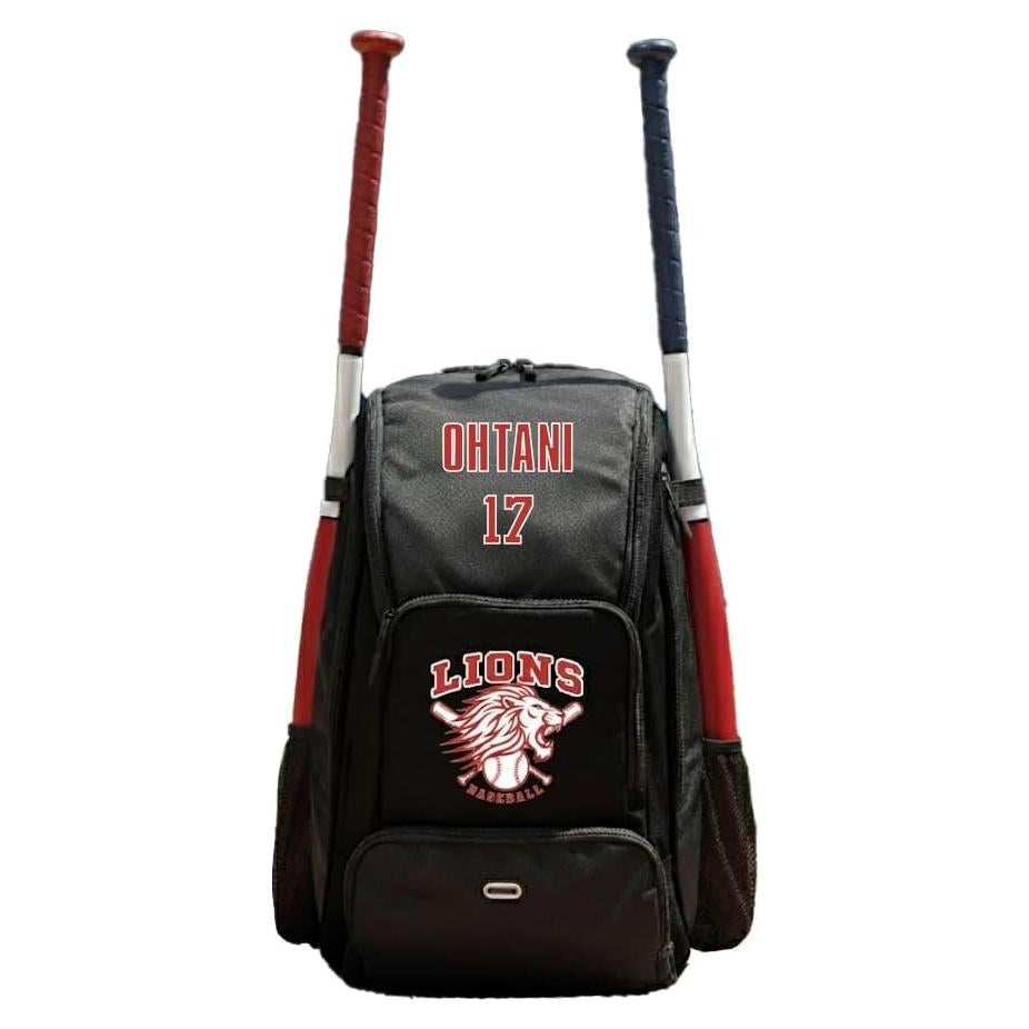 Mochila de béisbol Claycosports personalizada 21.5" x 13.5"