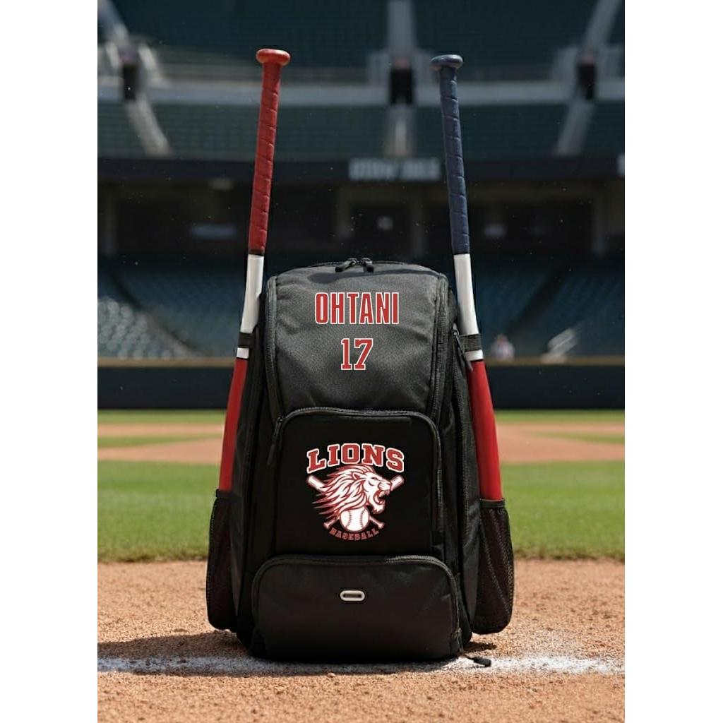 Mochila de béisbol Claycosports personalizada 21.5" x 13.5"