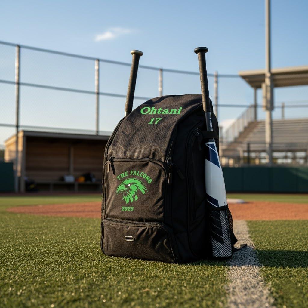 Mochila de béisbol Claycosports personalizada 21.5" x 13.5"