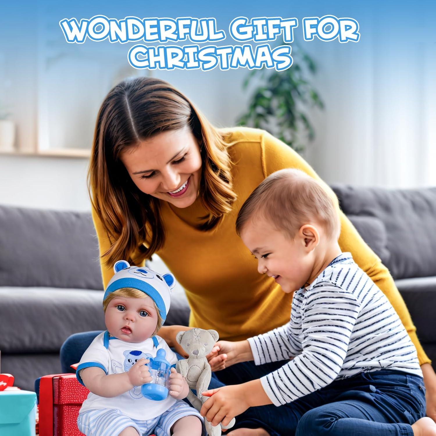 Muñeco Reborn Aori 22 Pulgadas Realista con Accesorios