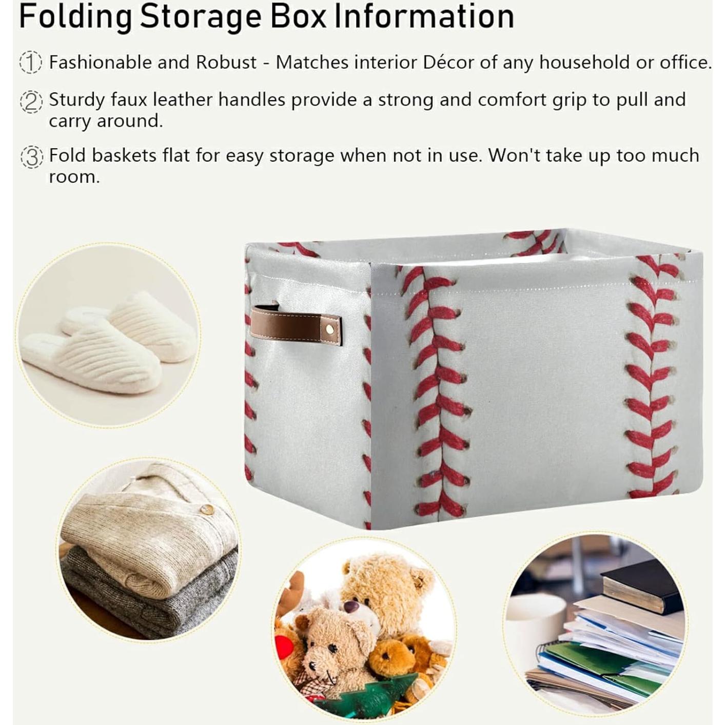 Cesta de Almacenamiento Plegable Oxford 38x28x24 cm - 25.6L