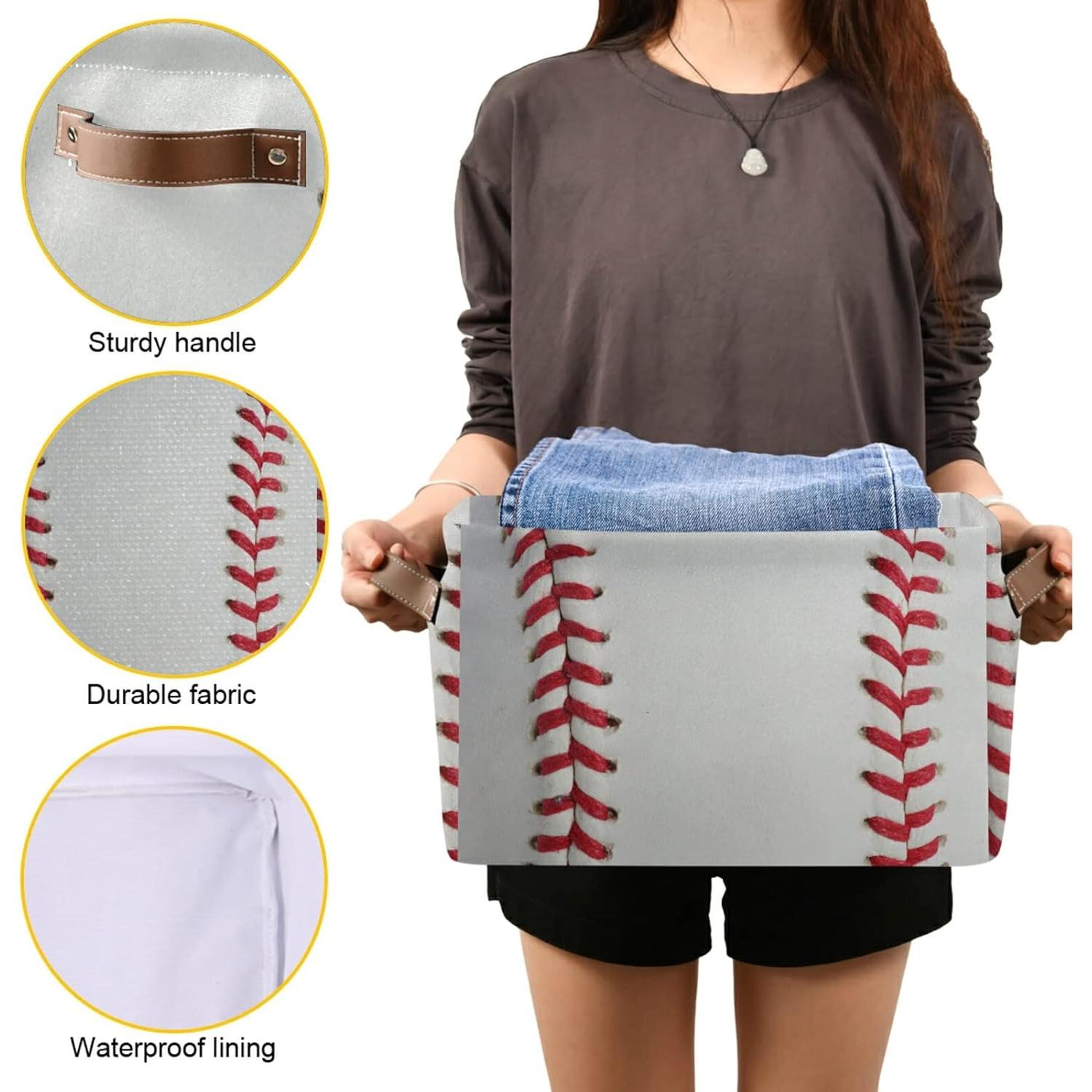 Cesta de Almacenamiento Plegable Oxford 38x28x24 cm - 25.6L