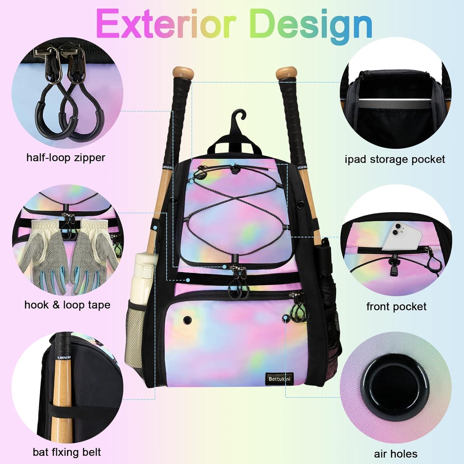 Bolsa de béisbol juvenil Bettukini 41L con compartimento ventilado