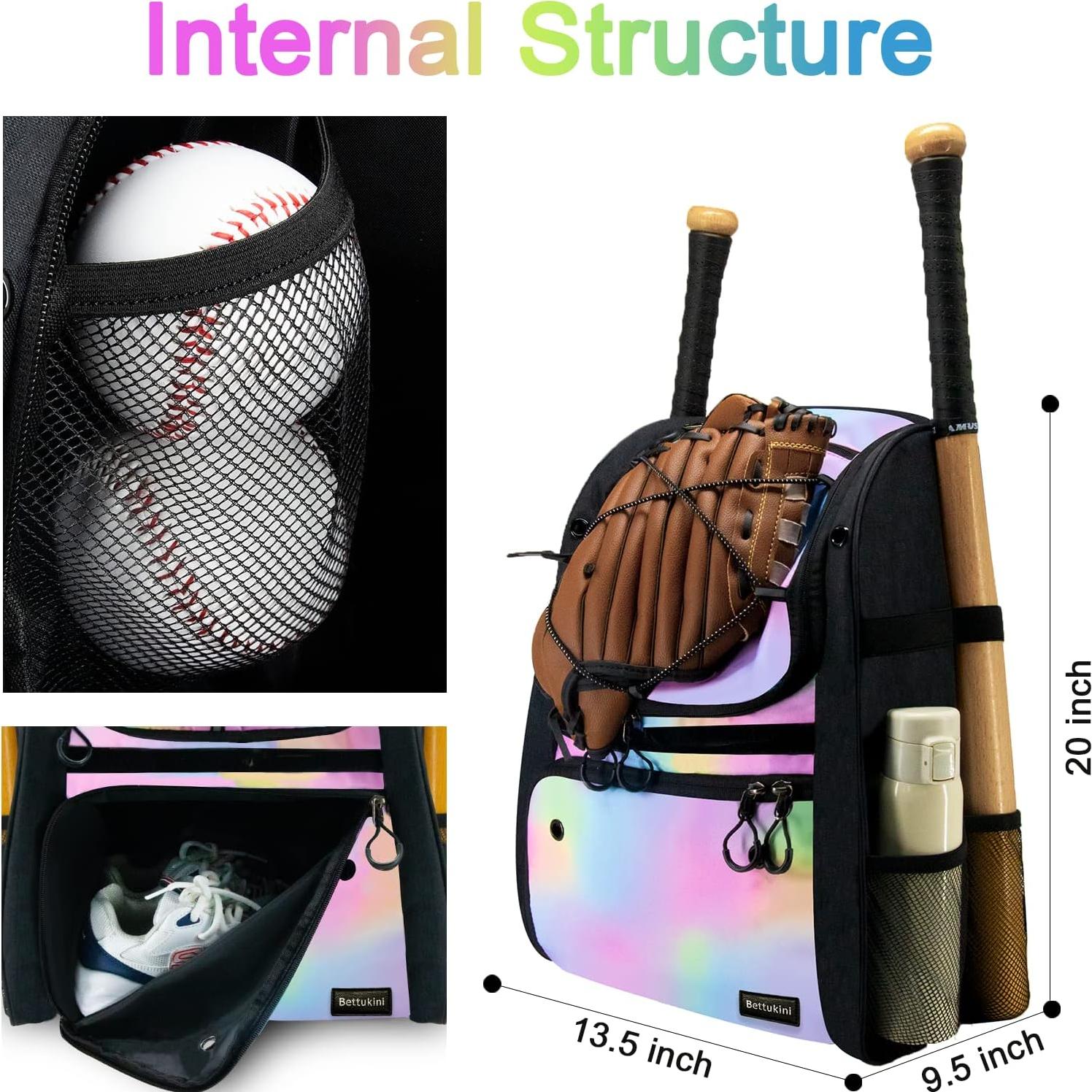 Bolsa de béisbol juvenil Bettukini 41L con compartimento ventilado