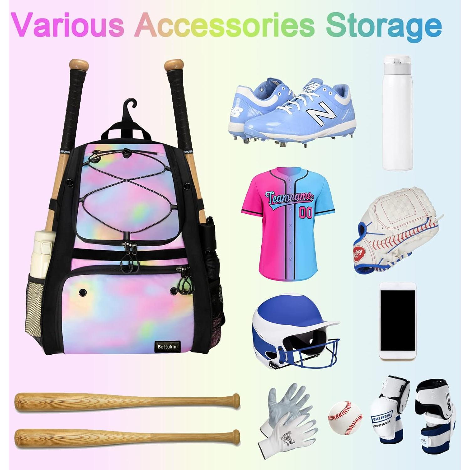 Bolsa de béisbol juvenil Bettukini 41L con compartimento ventilado