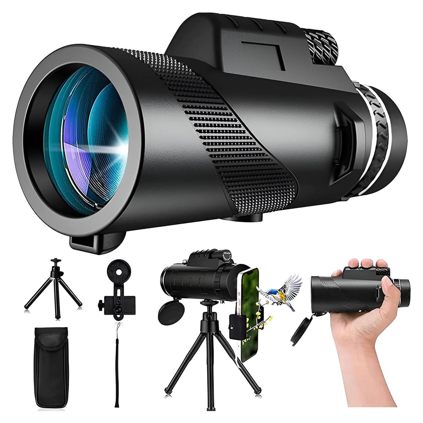 Monocular Telescopio Skybound 80x100 Alta Definición para Smartphone