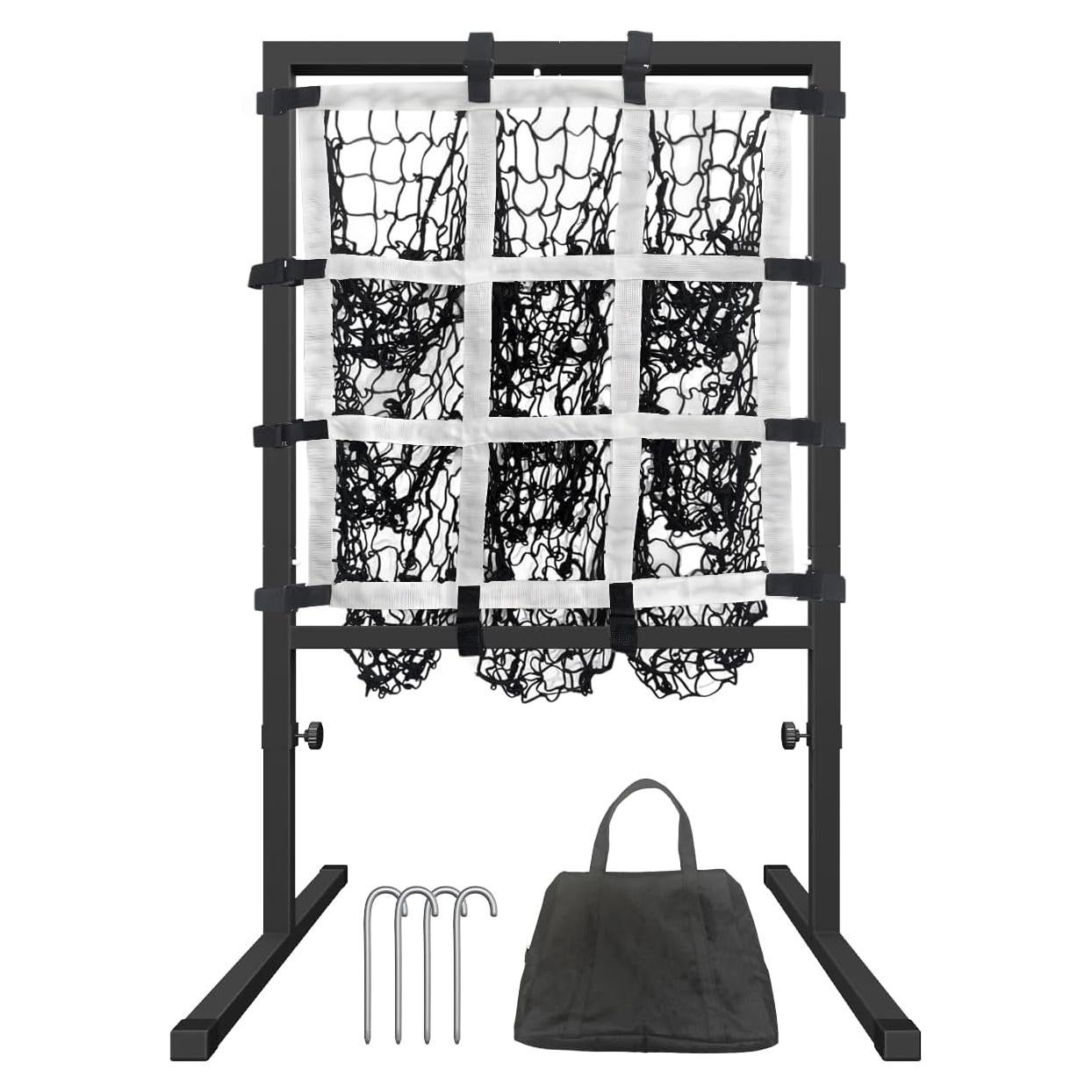 Red de Lanzamiento Queension 9 Agujeros Ajustable para Béisbol