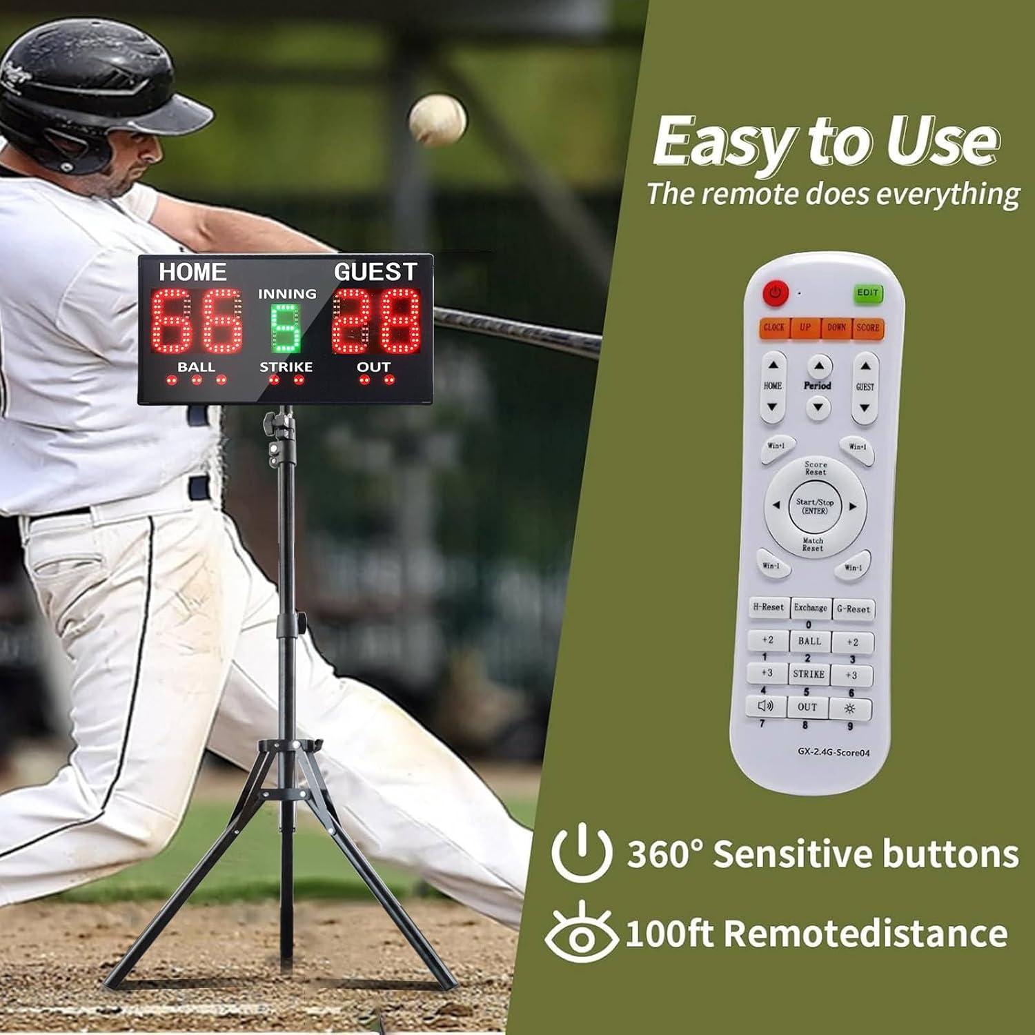 Marcador Electrónico de Béisbol Ousmile YS-BSB Inalámbrico