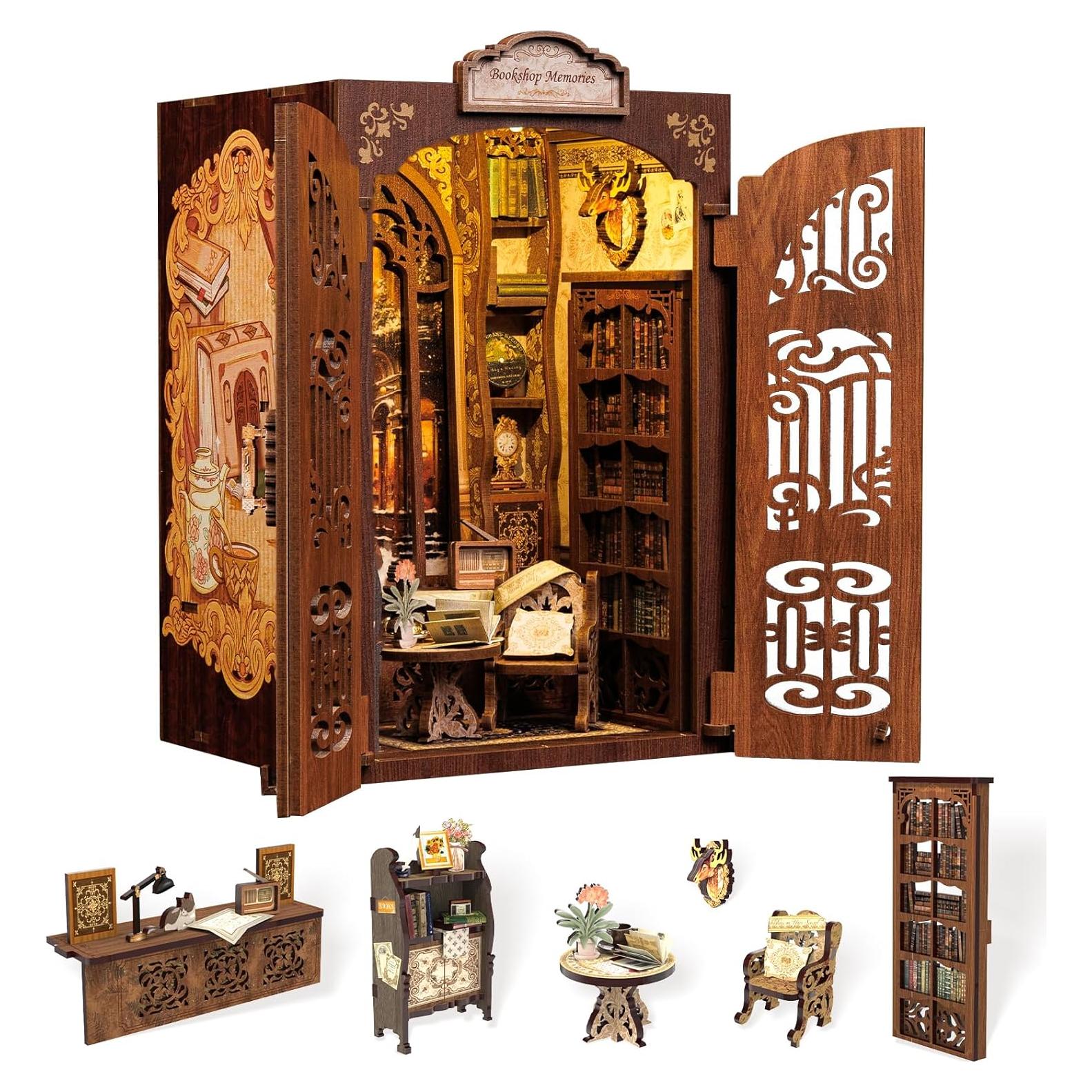 Kit de Nook de Libros Cutefun - Miniatura DIY 3D Decorativa