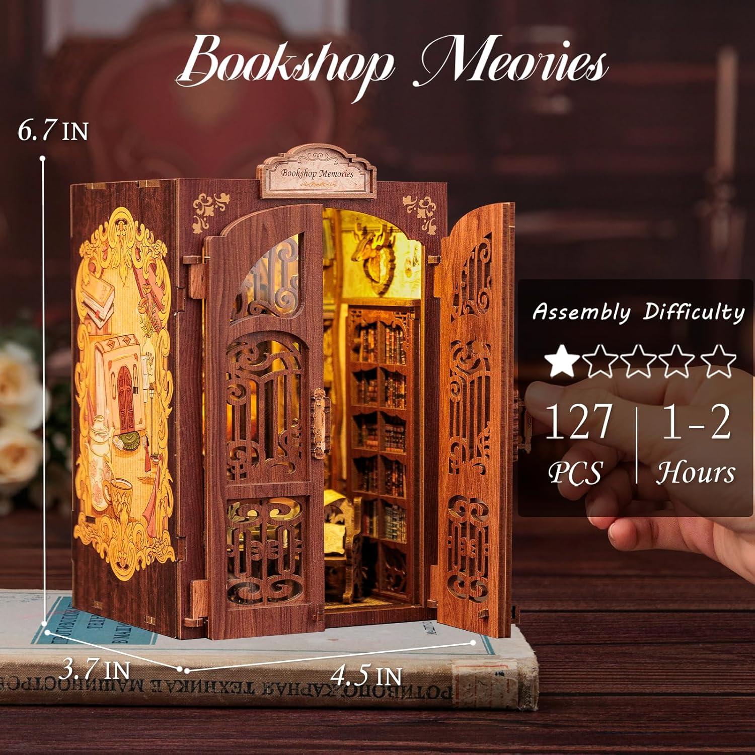 Kit de Nook de Libros Cutefun - Miniatura DIY 3D Decorativa
