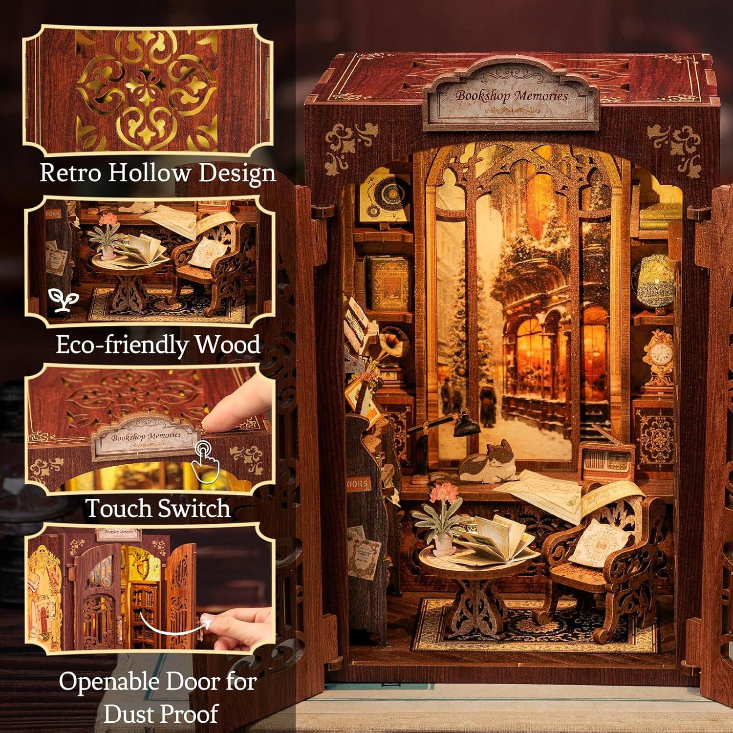 Kit de Nook de Libros Cutefun - Miniatura DIY 3D Decorativa