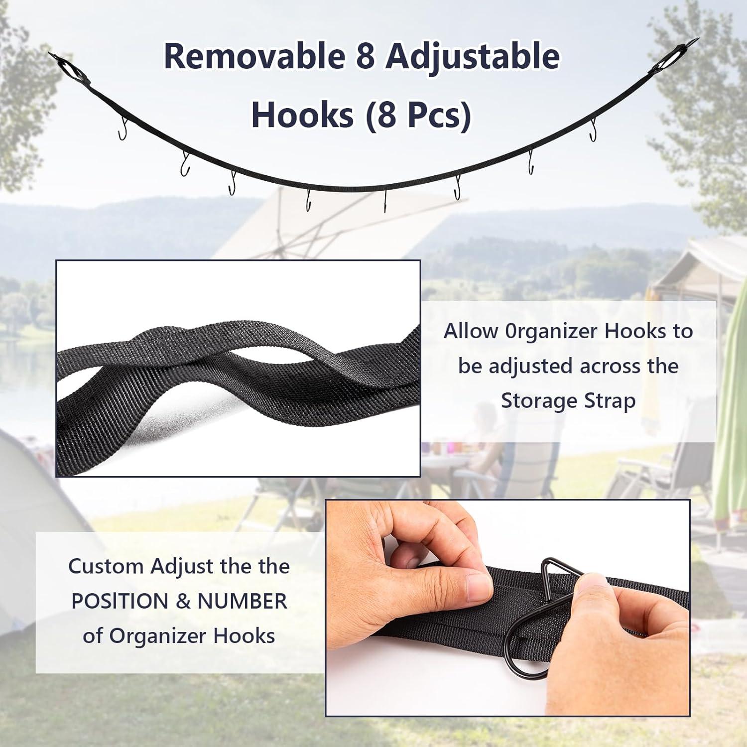 Soporte de Hockey Portátil JYSILIYH 147 cm con 2 Ganchos Ajustables