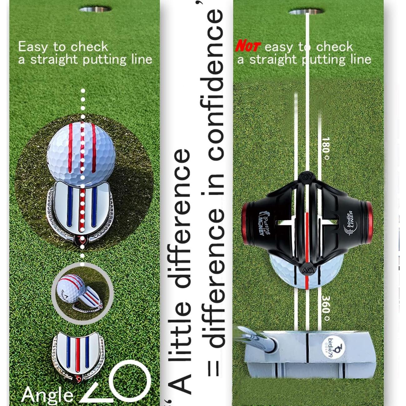 Kit de Marcadores de Pelotas de Golf Birdie79 - Triple Línea 360°