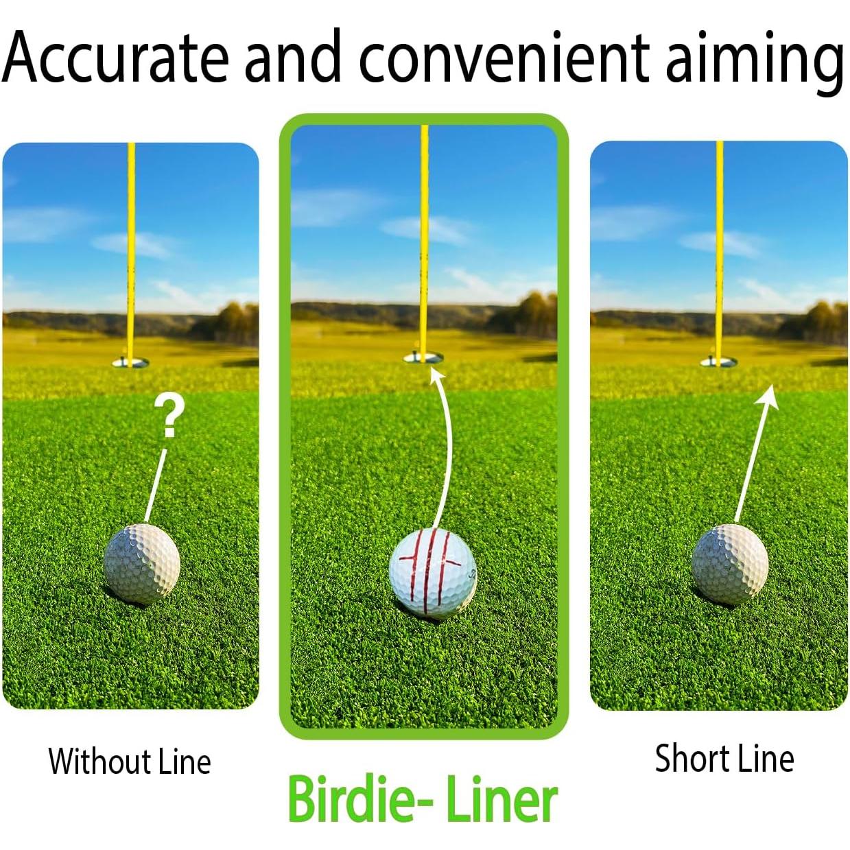 Kit de Marcadores de Pelotas de Golf Birdie79 - Triple Línea 360°