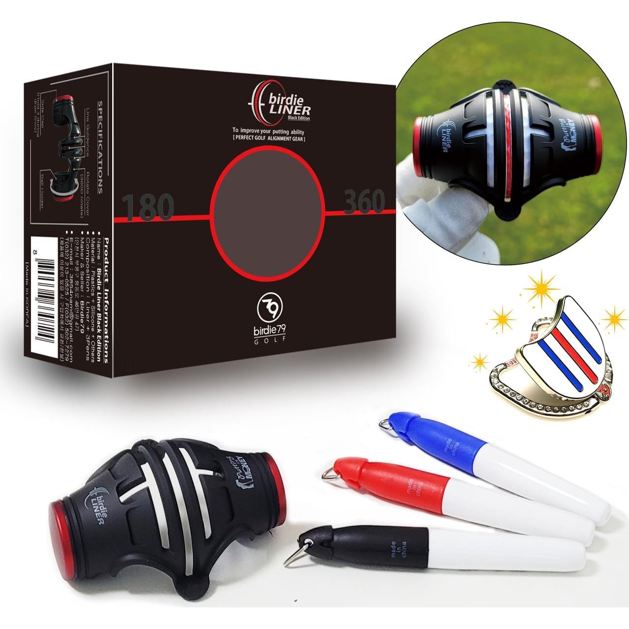 Kit de Marcadores de Pelotas de Golf Birdie79 - Triple Línea 360°